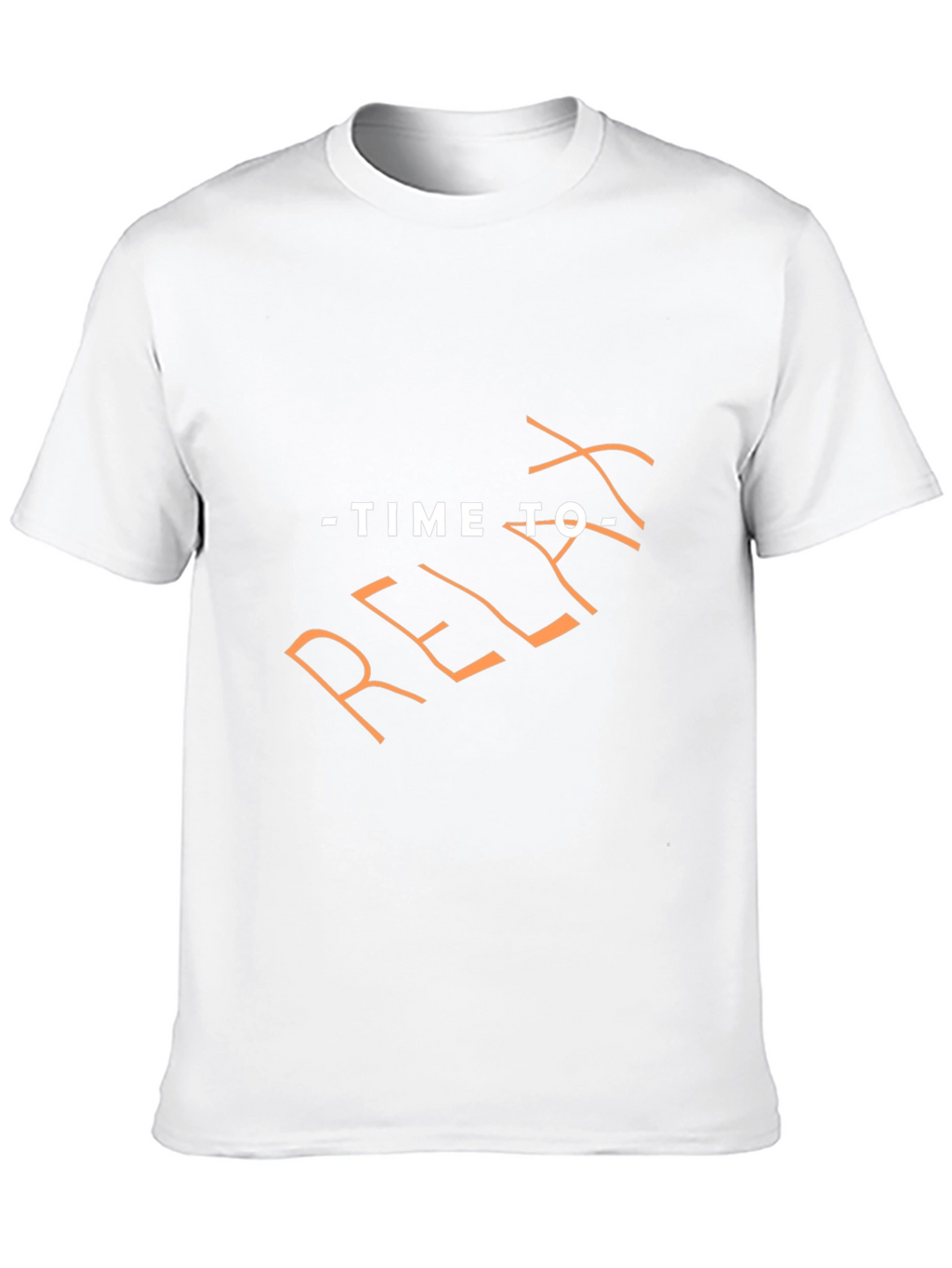 Time to Relax Black Graphic T-Shirt