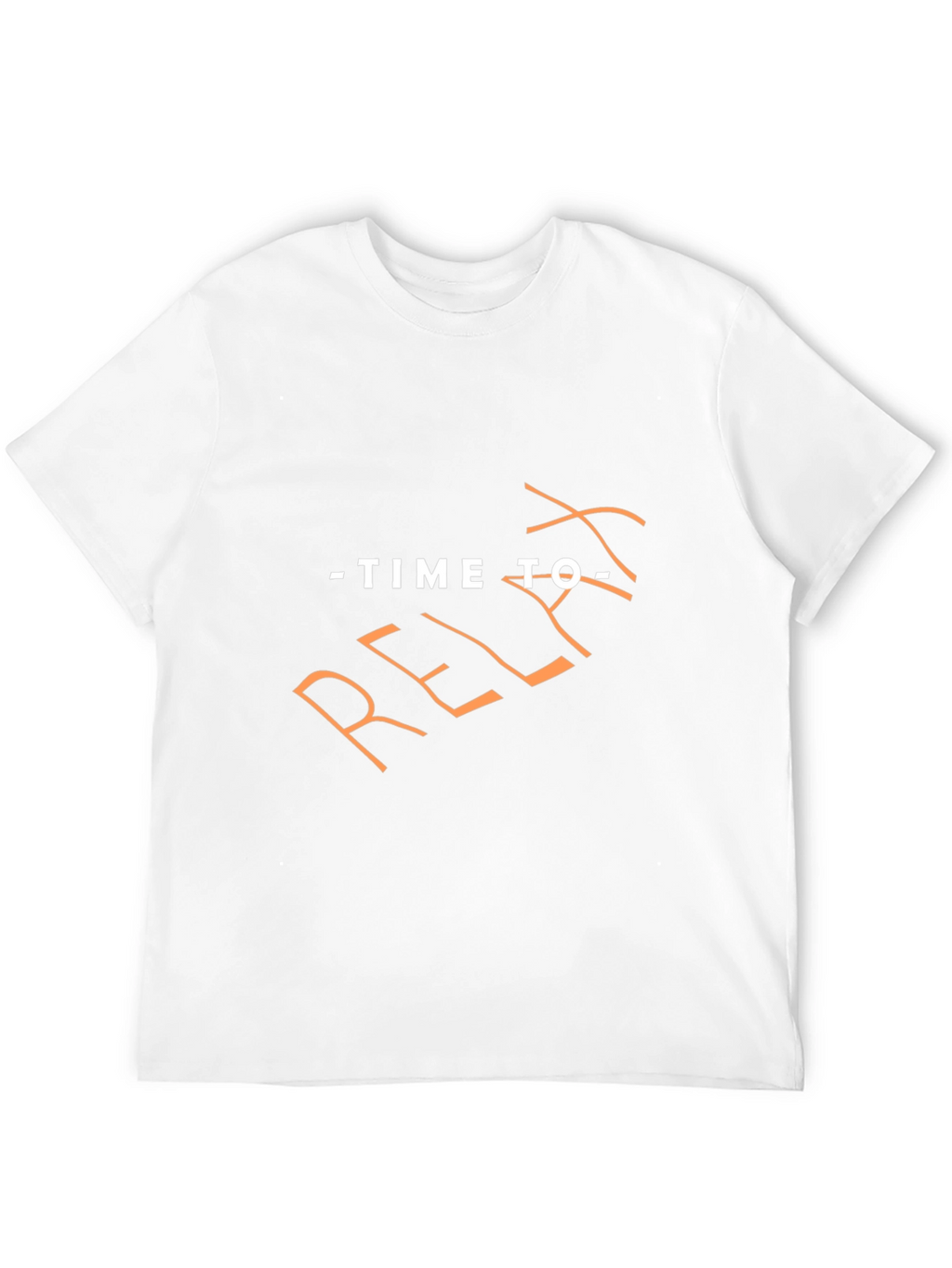 Time to Relax Black Graphic T-Shirt