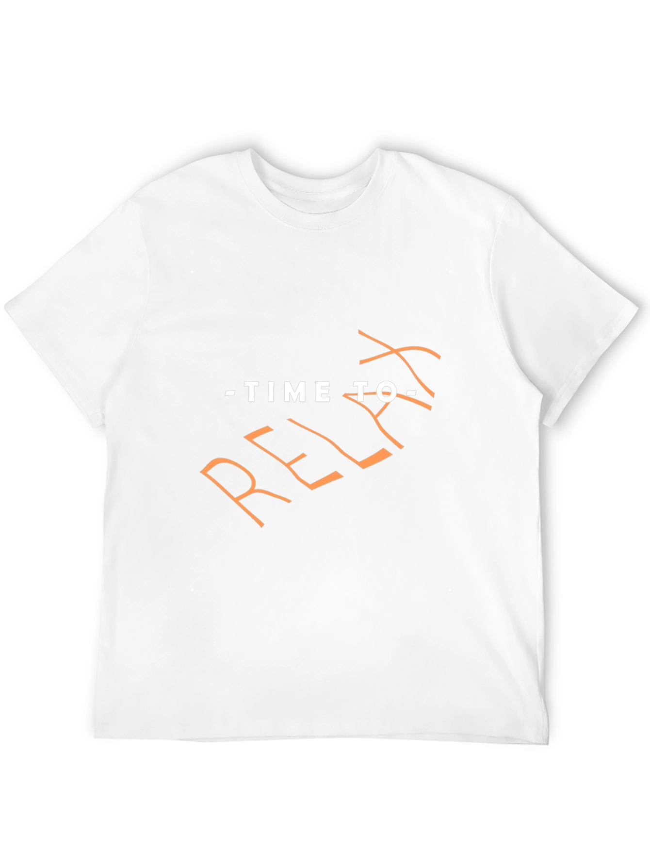 Time to Relax Black Graphic T-Shirt