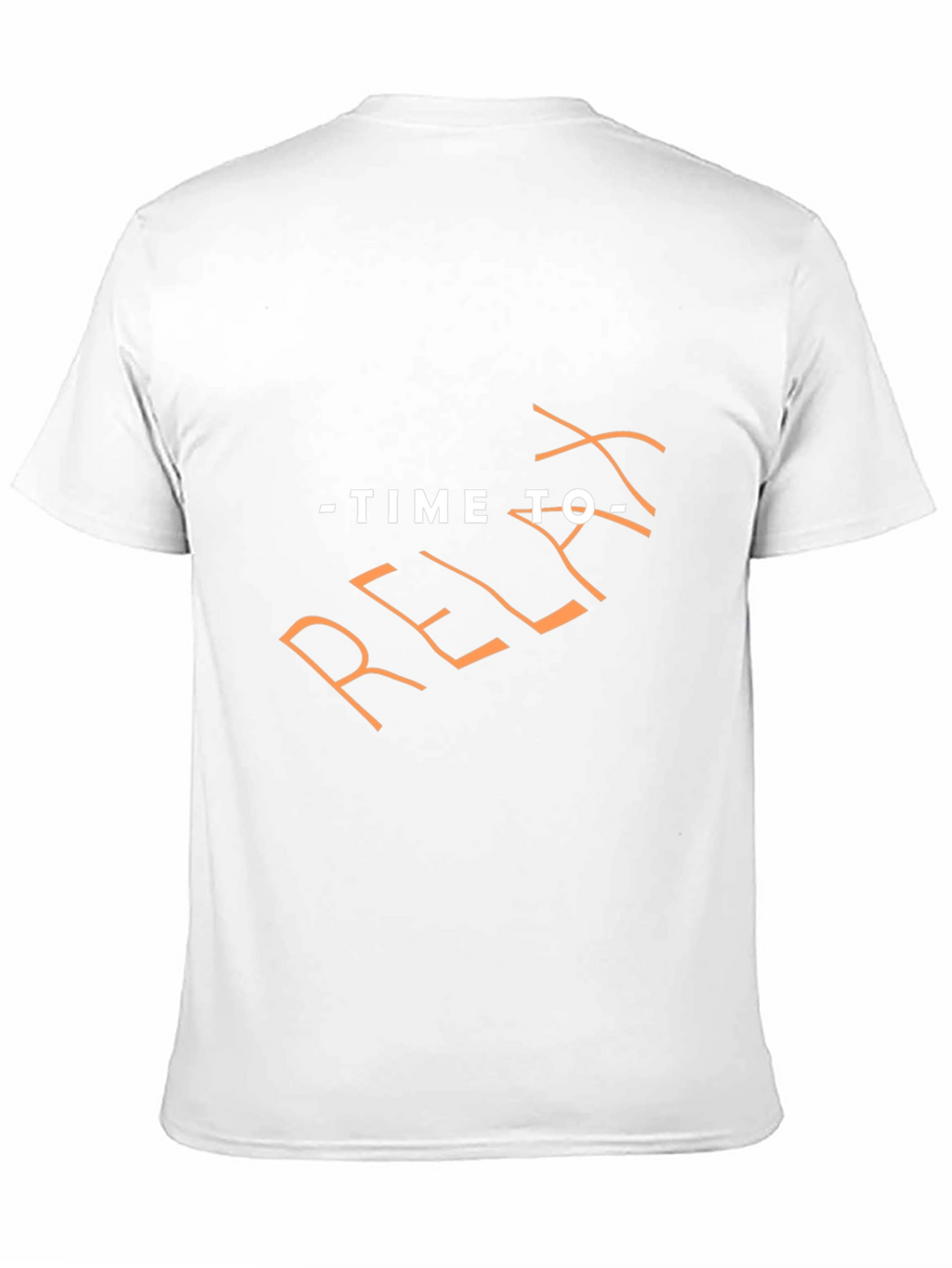 Time to Relax Black Graphic T-Shirt
