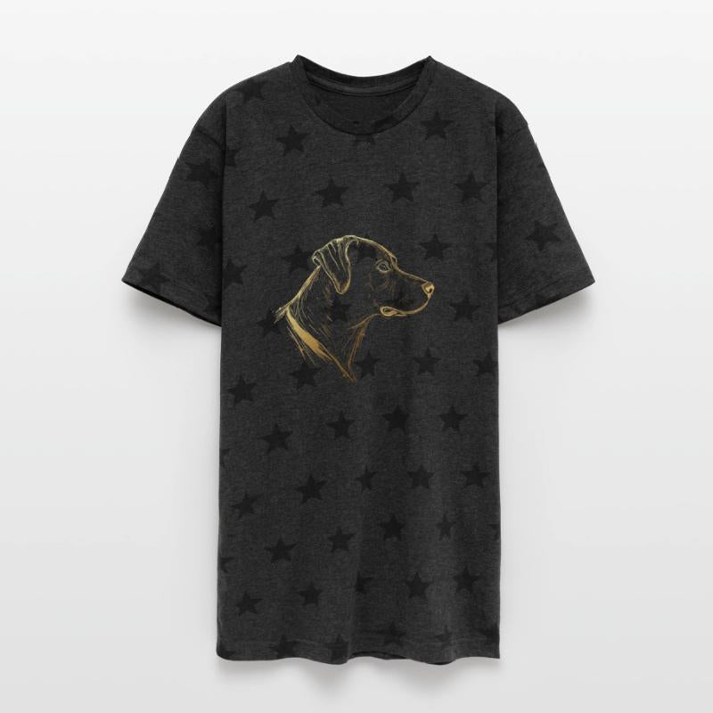 Golden Elegance: Loyal Companion T-shirt