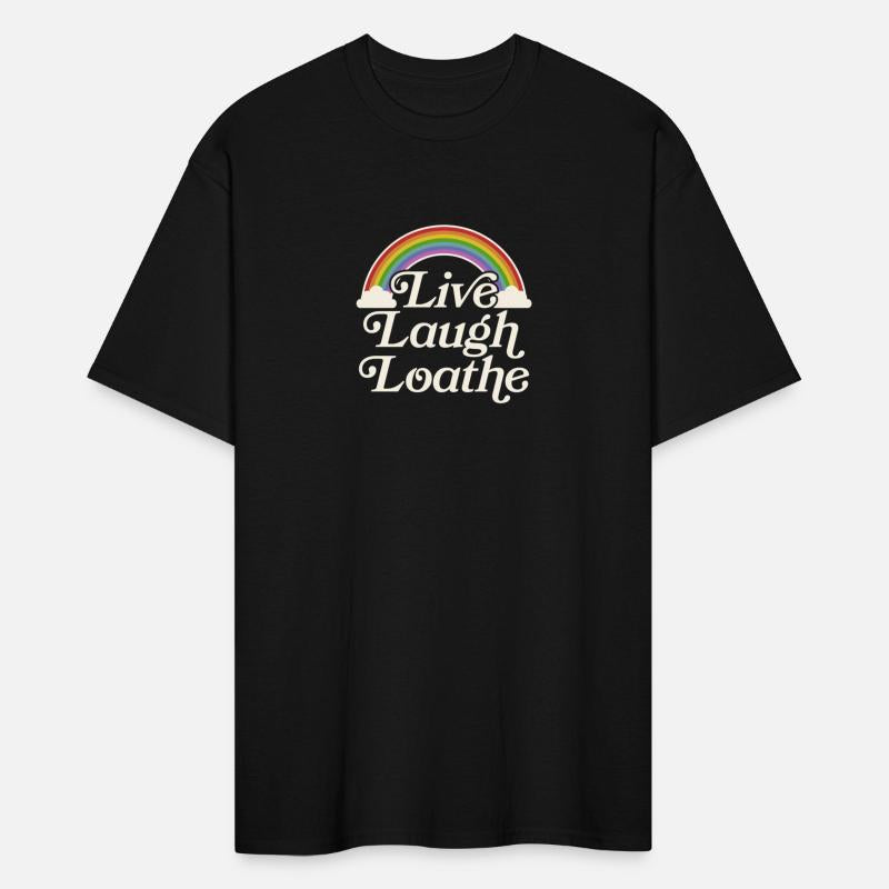 Goth Gothic Parody Rainbow Live Laugh Loathe