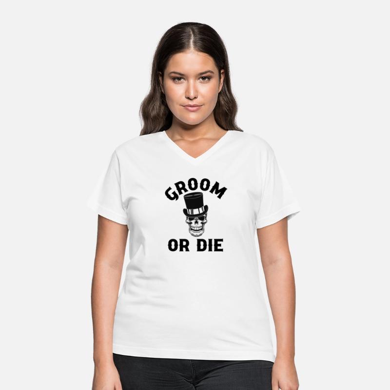 Gothic Wedding Groom Or Die Skull Top Hat Design