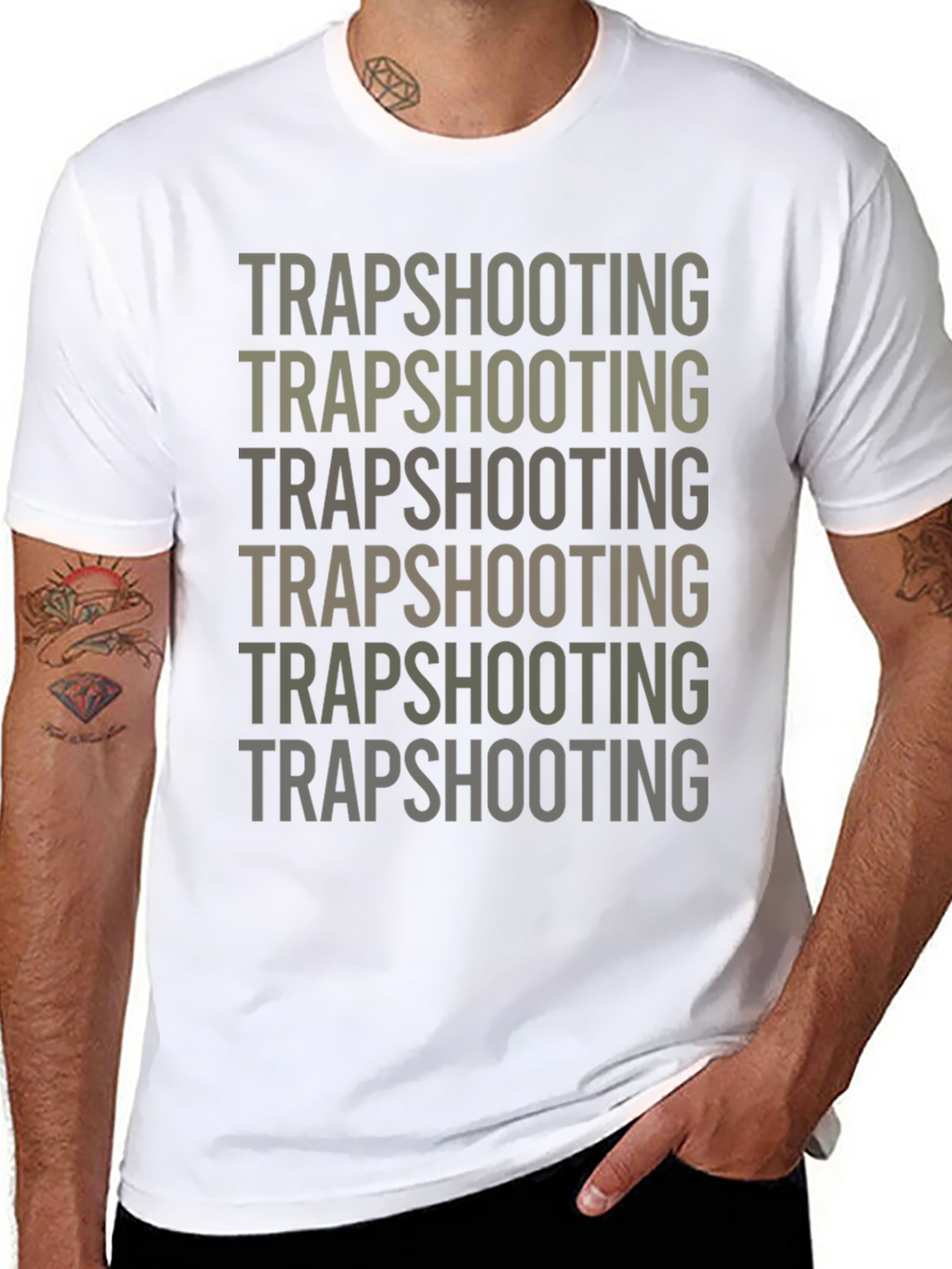 Trapshooting Graphic Print T-Shirt