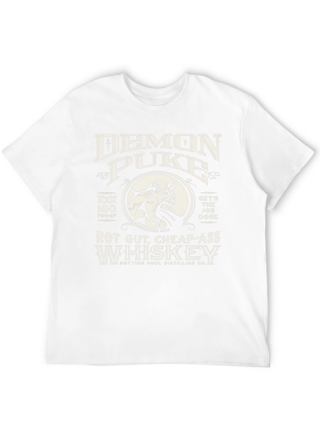 Demon Puke Whiskey Graphic T-Shirt