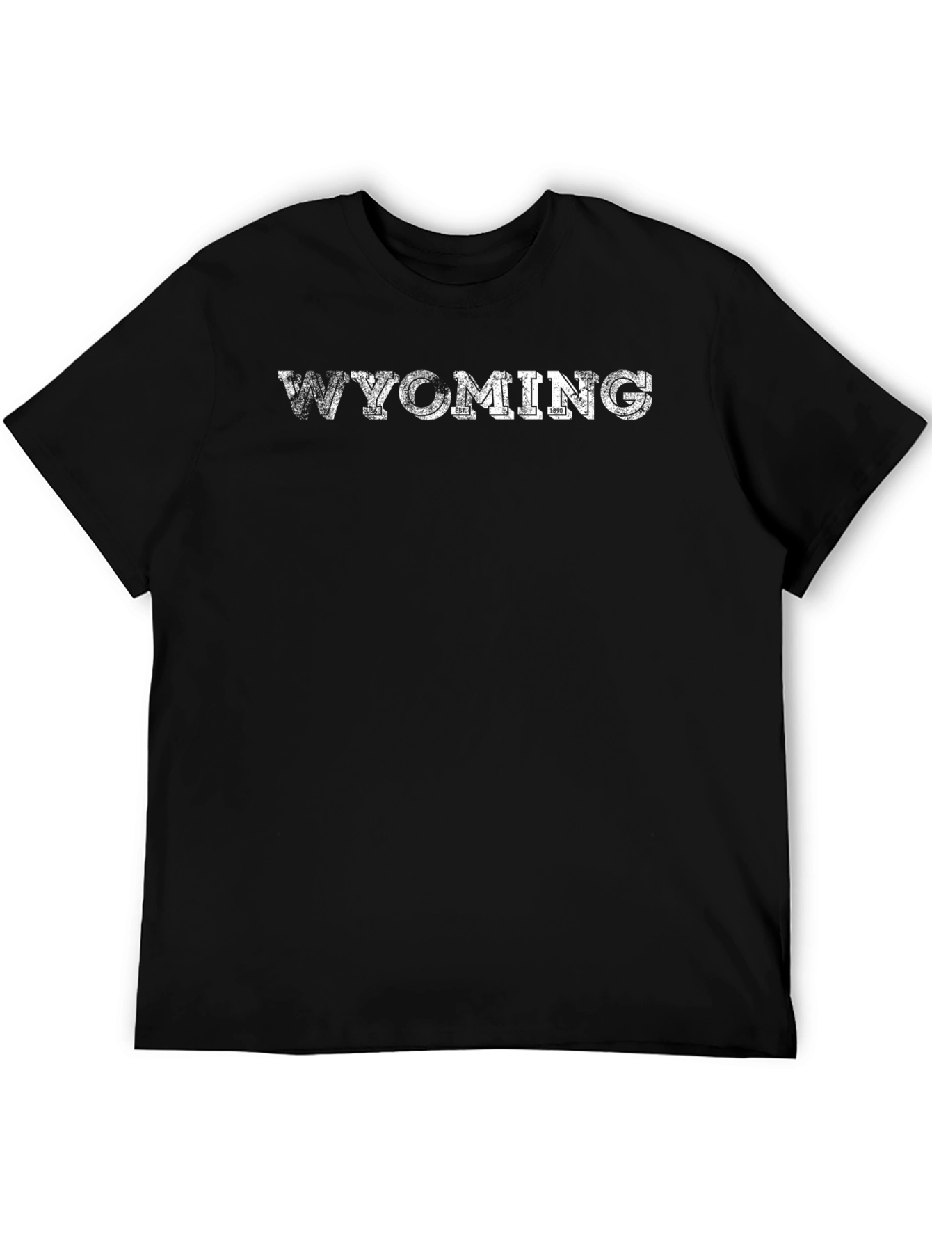 Wyoming Graphic Tee - Distressed Text