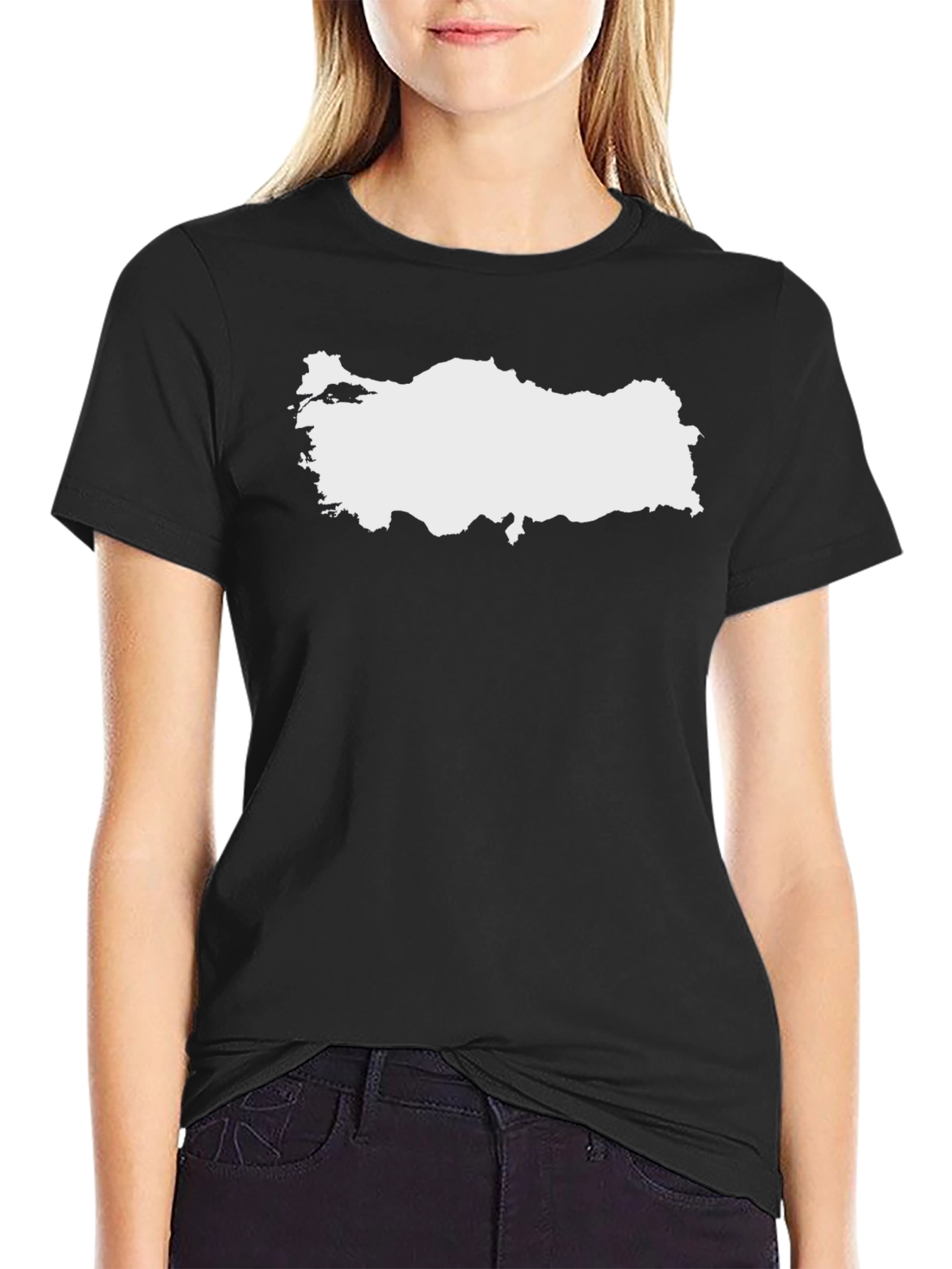 Turkey Map Graphic Tee - Black Unisex T-Shirt