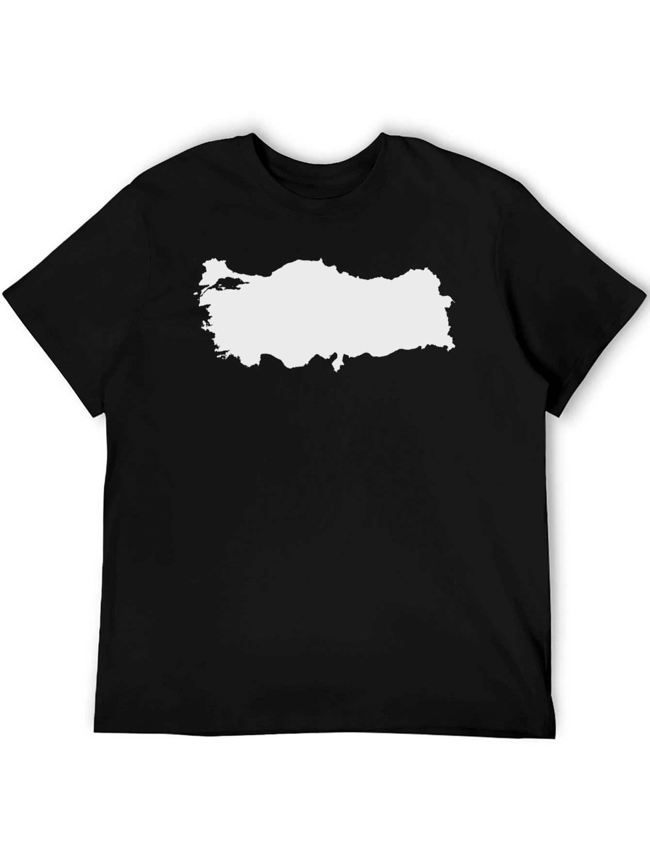 Turkey Map Graphic Tee - Black Unisex T-Shirt