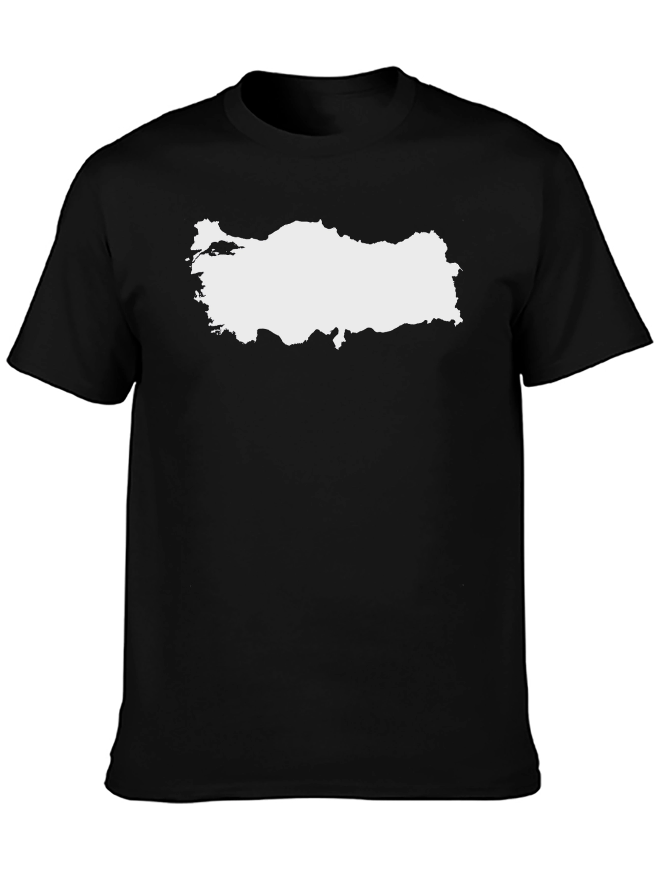 Turkey Map Graphic Tee - Black Unisex T-Shirt
