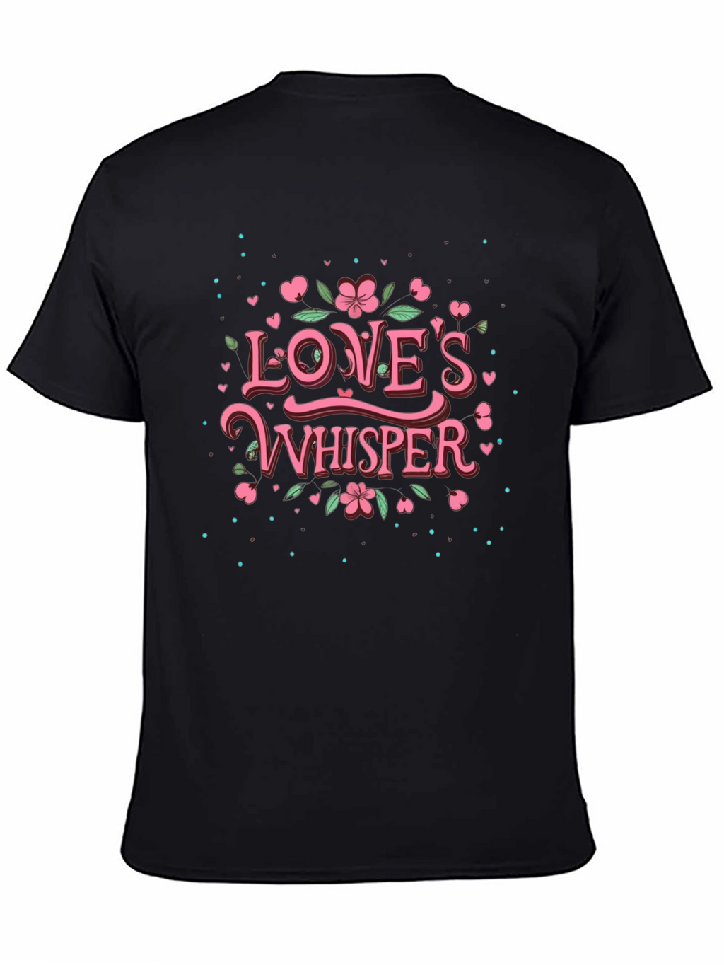 Loves Whisper Graphic T-Shirt - Black