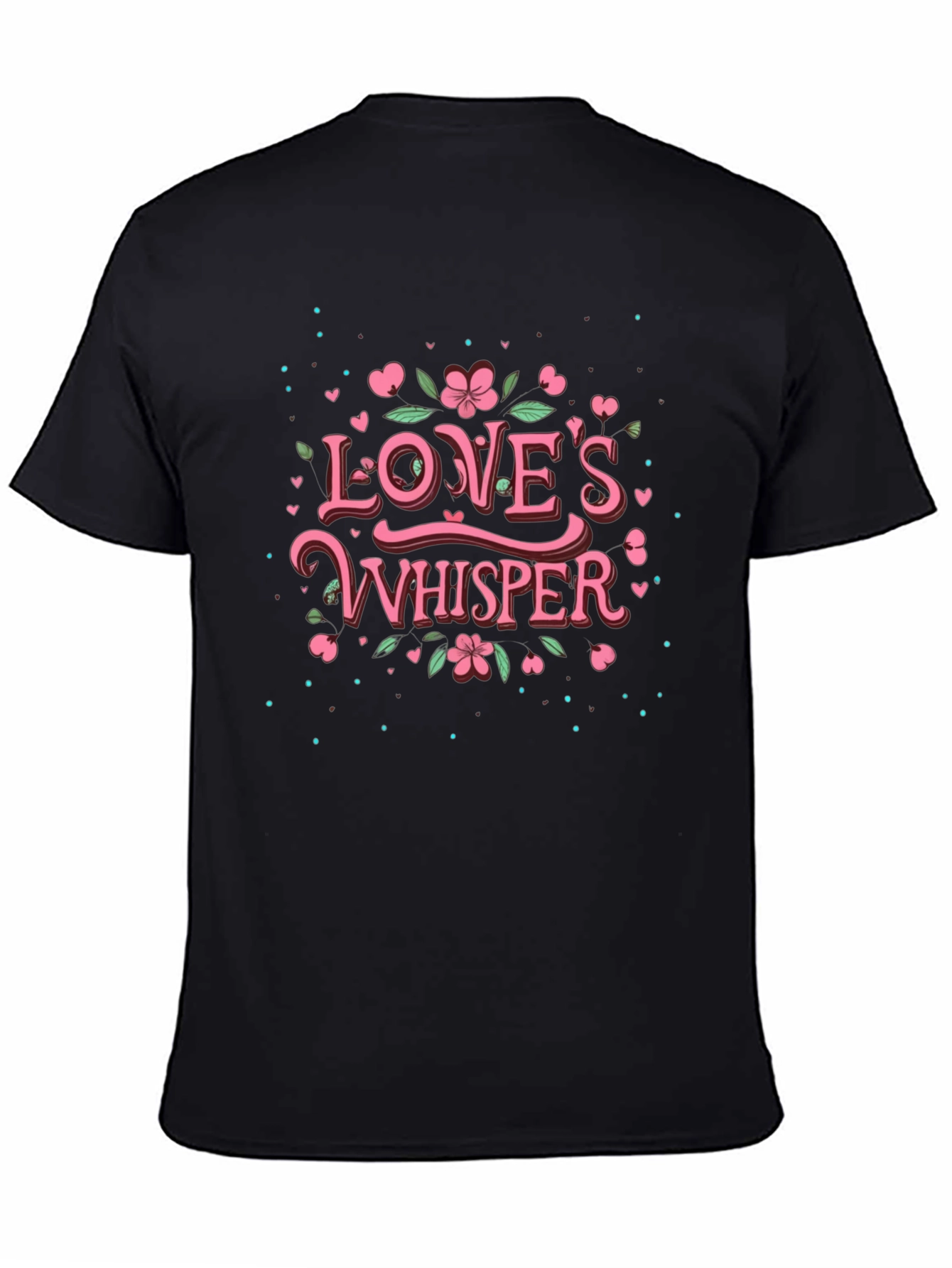 Loves Whisper Graphic T-Shirt - Black
