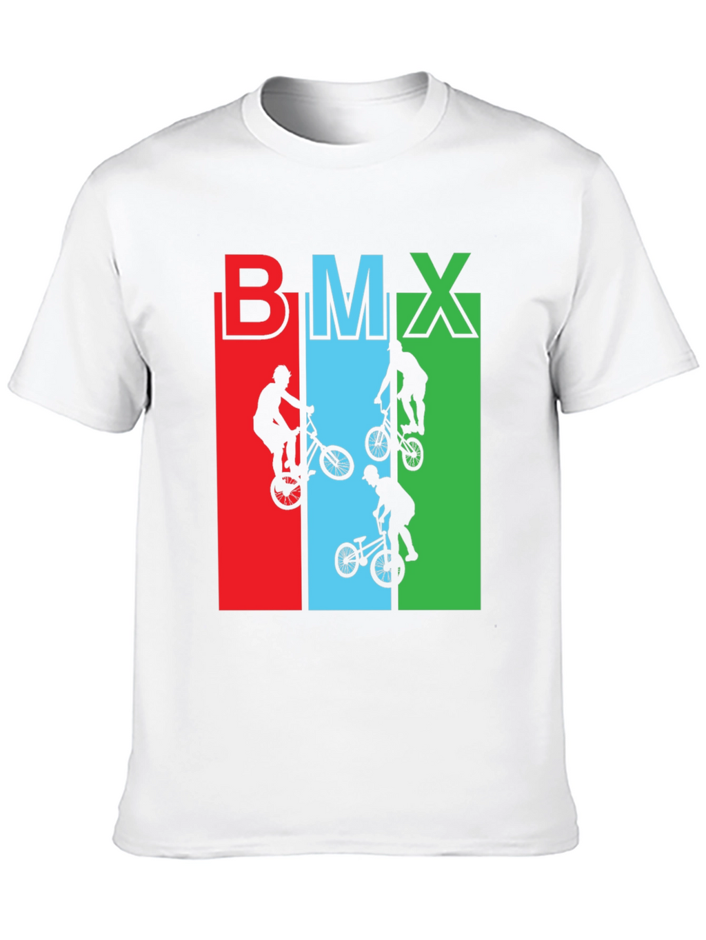 BMX Rider Graphic Tee - Black Cotton T-Shirt