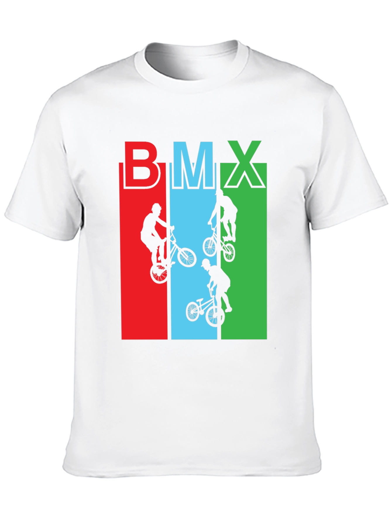 BMX Rider Graphic Tee - Black Cotton T-Shirt