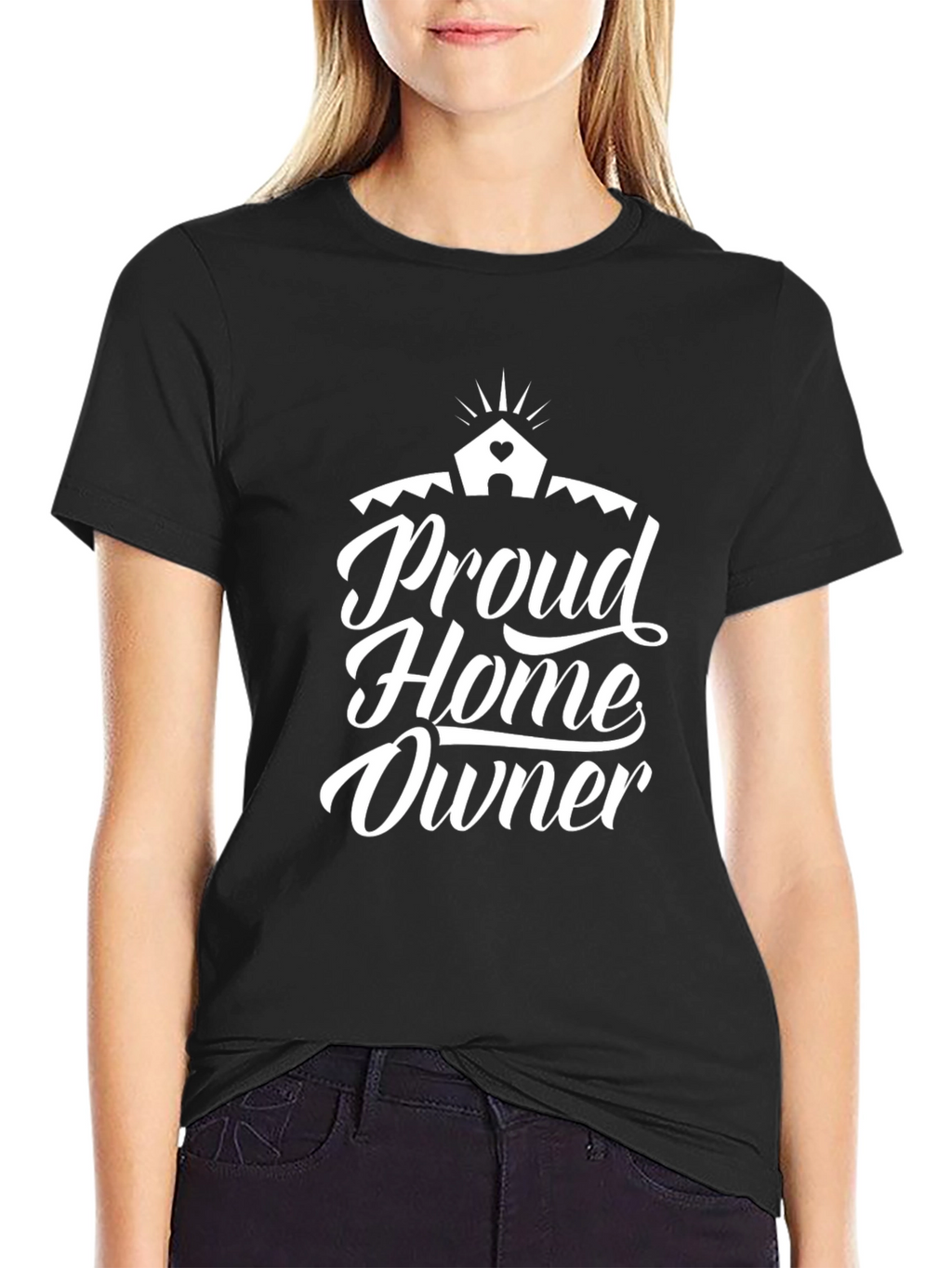 Proud Home Owner Black Graphic T-Shirt