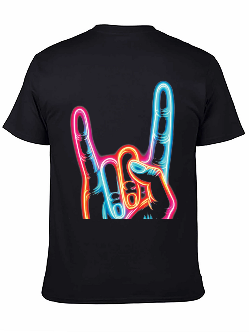 Rock On Neon Graphic T-Shirt