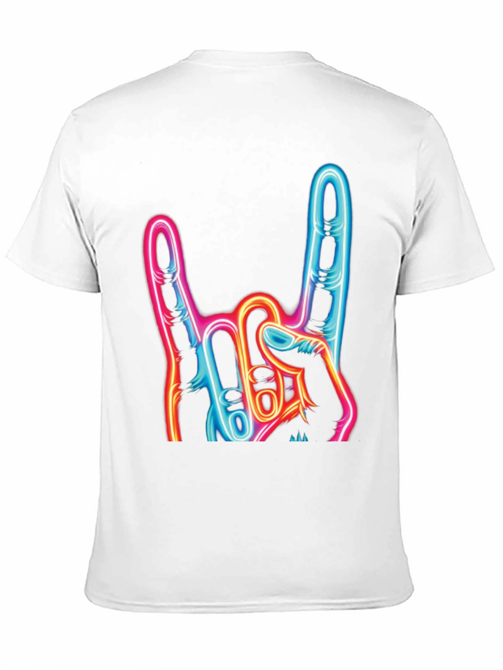 Rock On Neon Graphic T-Shirt