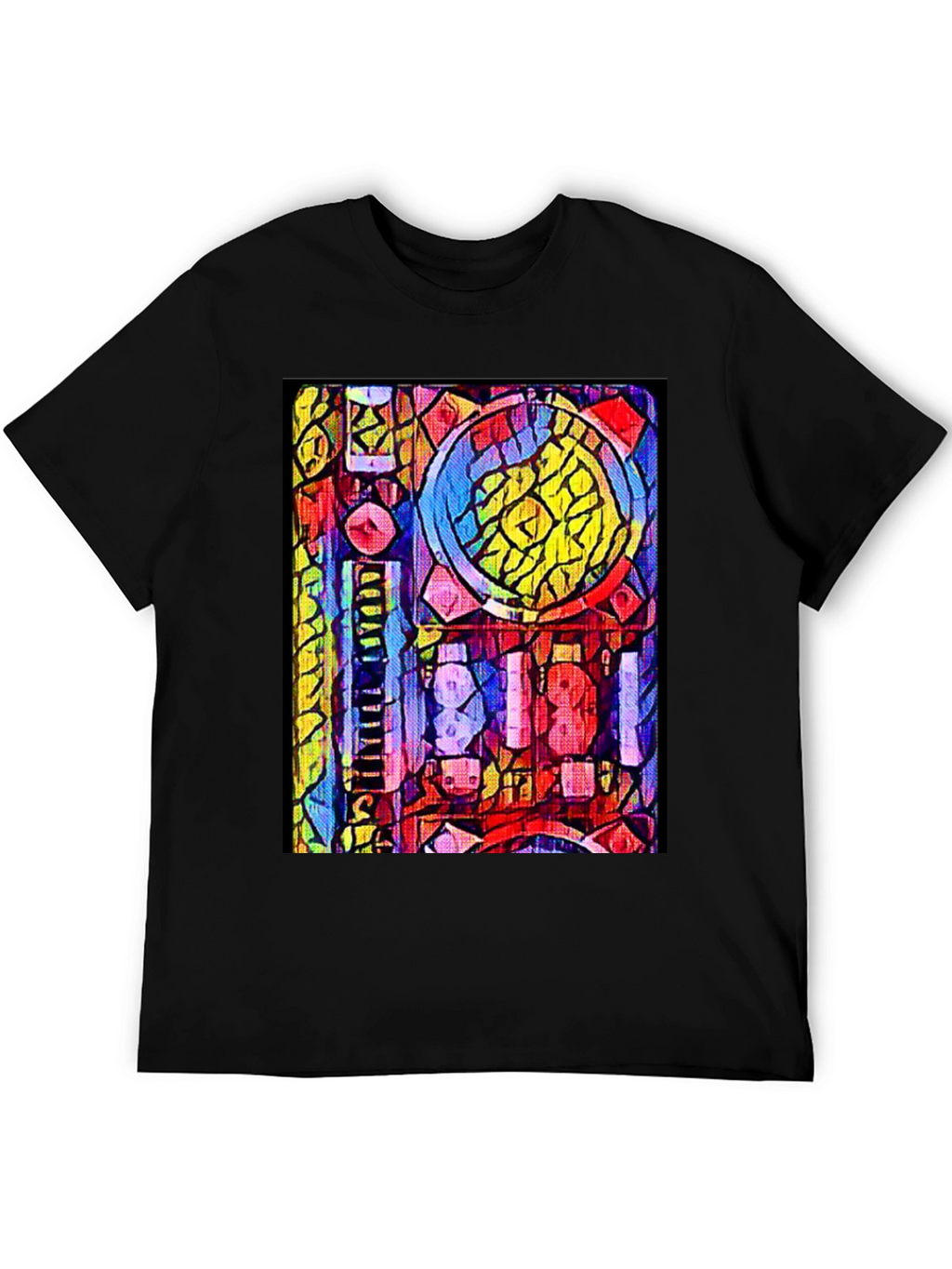 Abstract Geometric Pattern Graphic T-Shirt