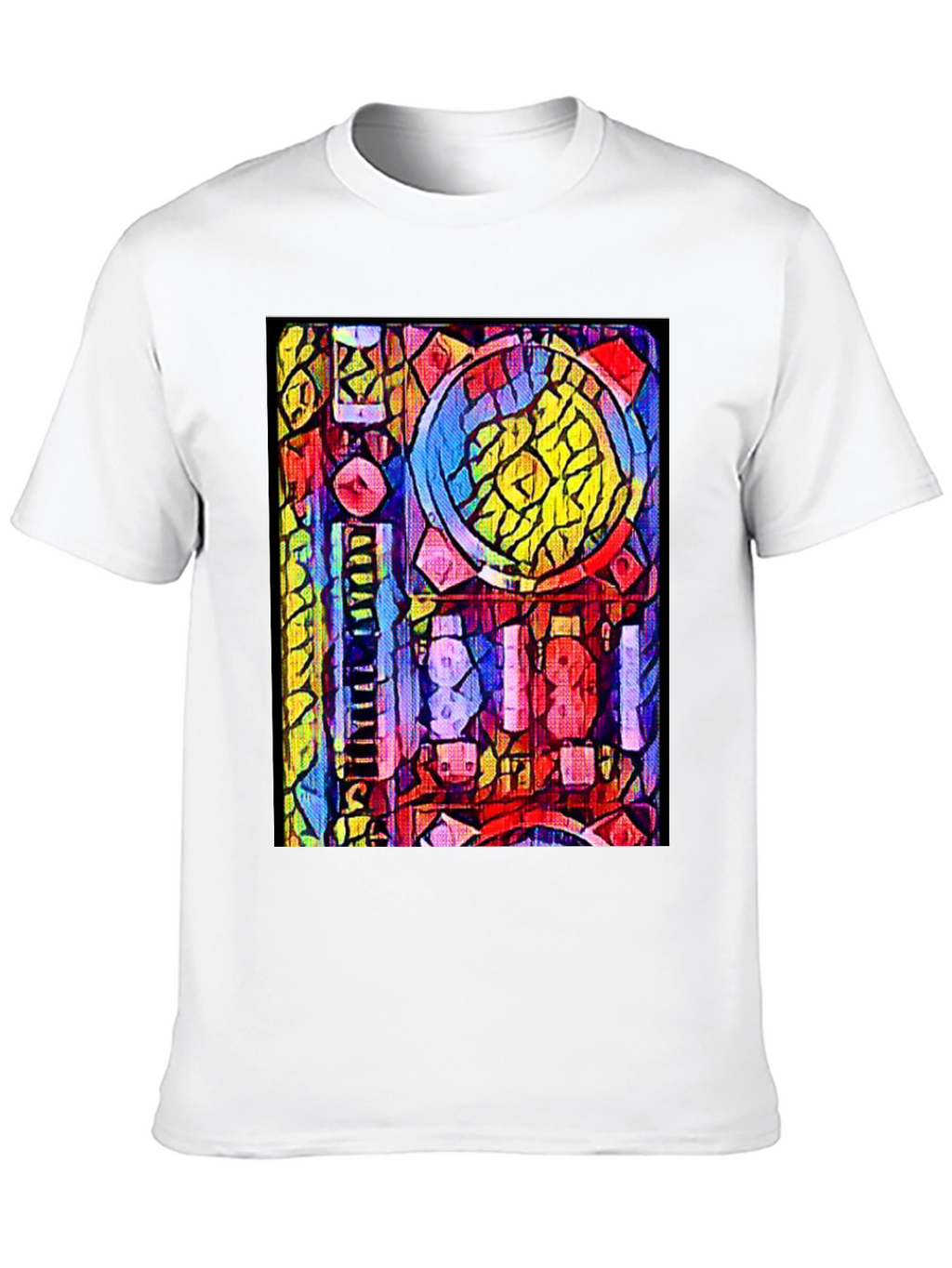 Abstract Geometric Pattern Graphic T-Shirt