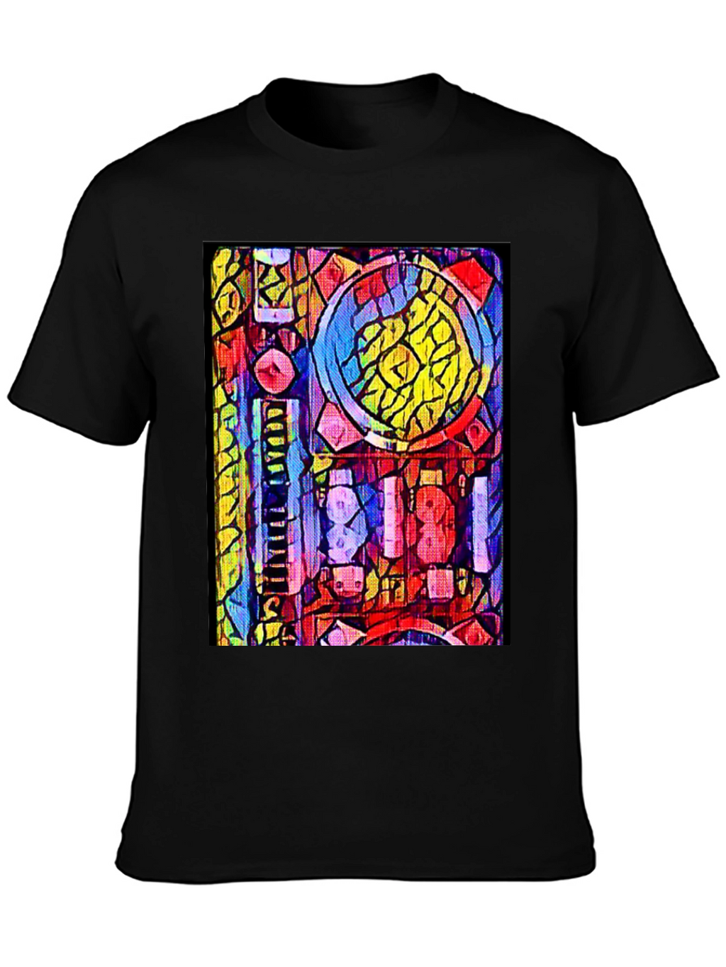 Abstract Geometric Pattern Graphic T-Shirt