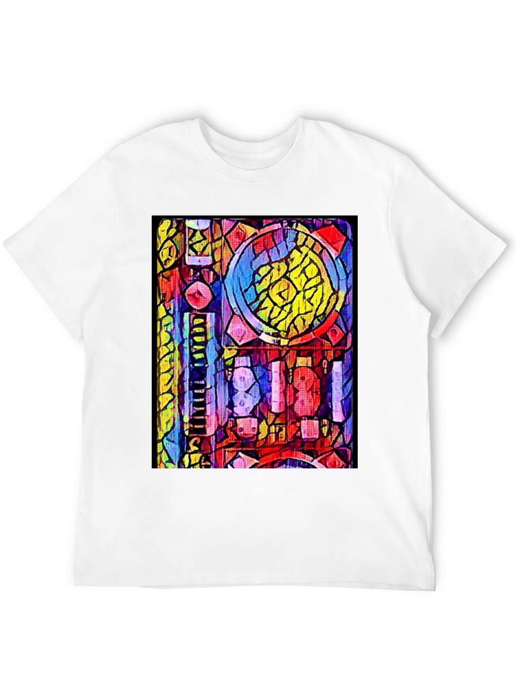 Abstract Geometric Pattern Graphic T-Shirt