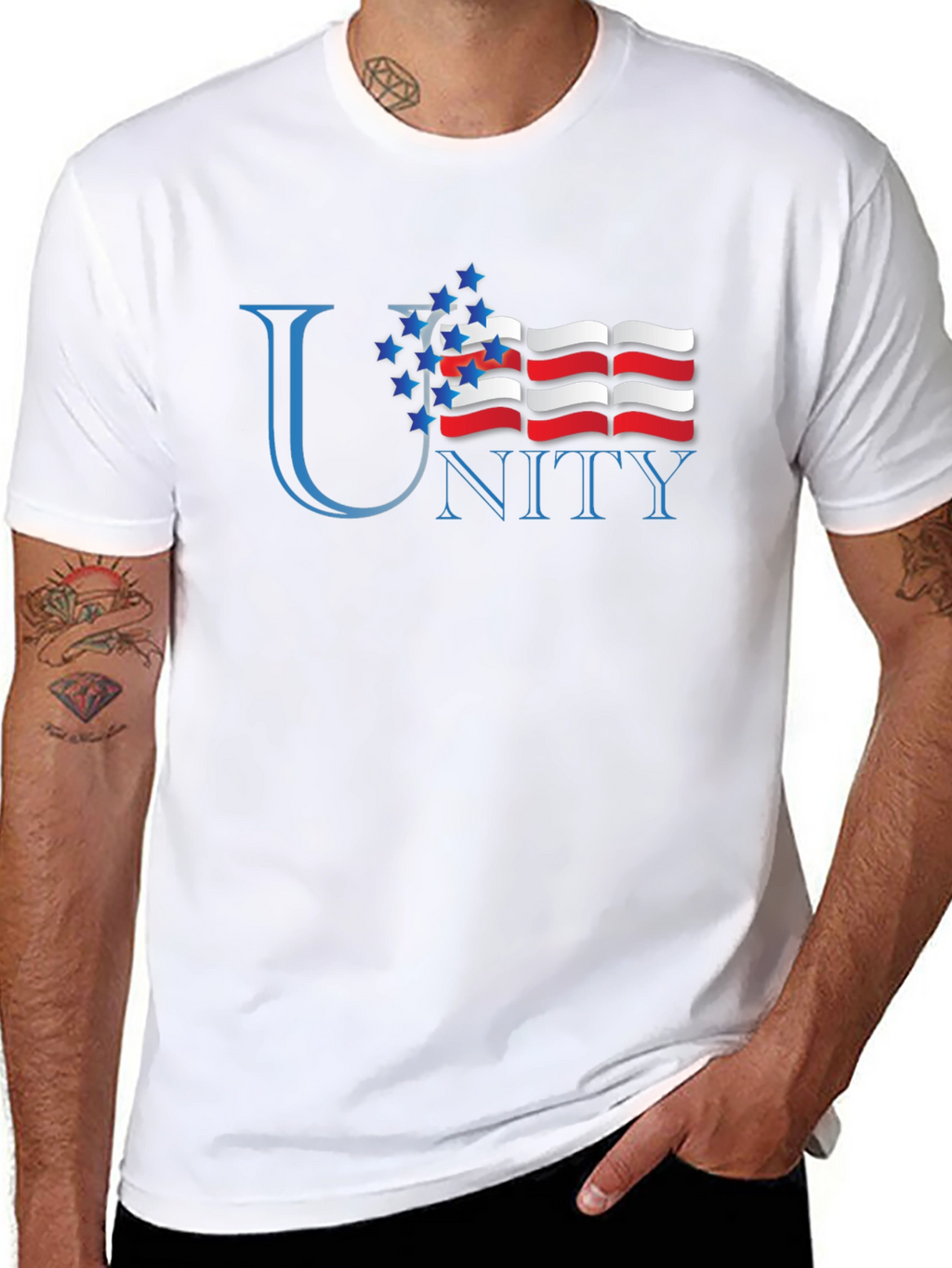 Unity Graphic T-Shirt - Patriotic Design