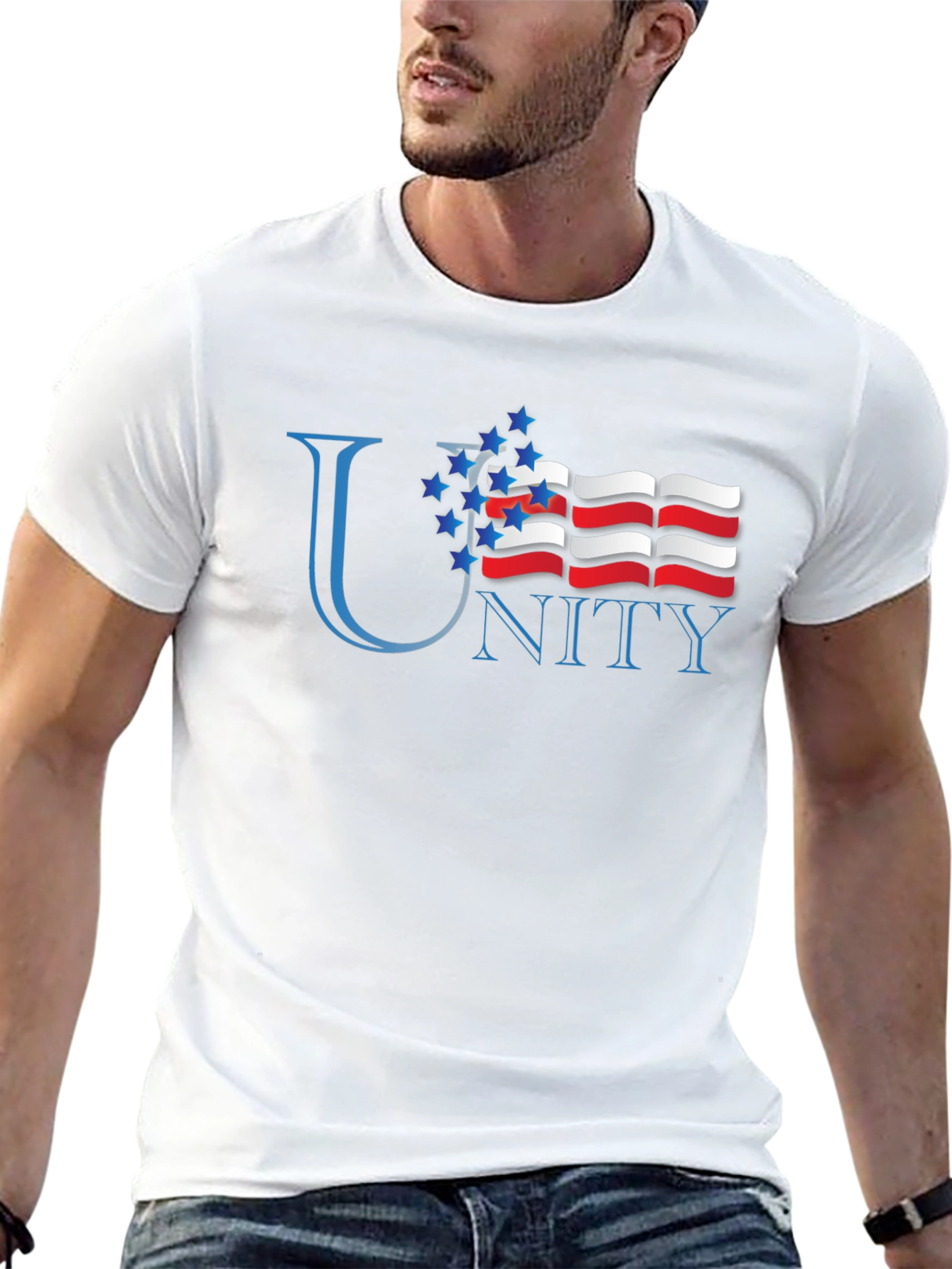 Unity Graphic T-Shirt - Patriotic Design