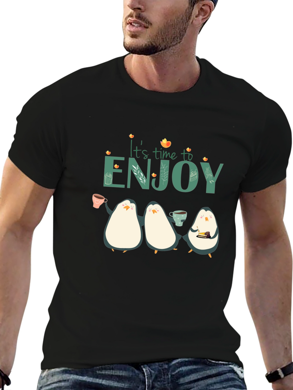 Its Time To Enjoy Penguin T-Shirt