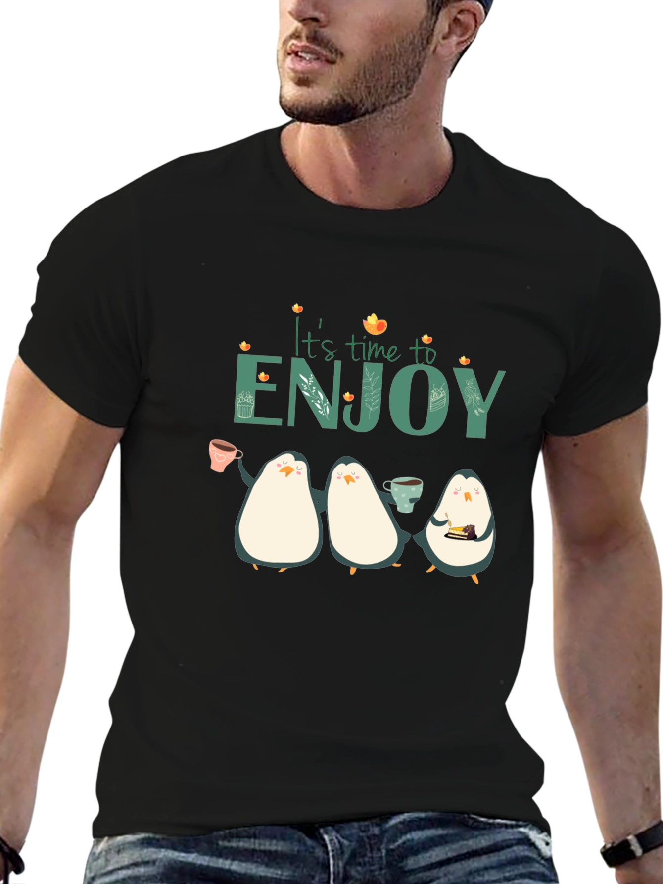 Its Time To Enjoy Penguin T-Shirt