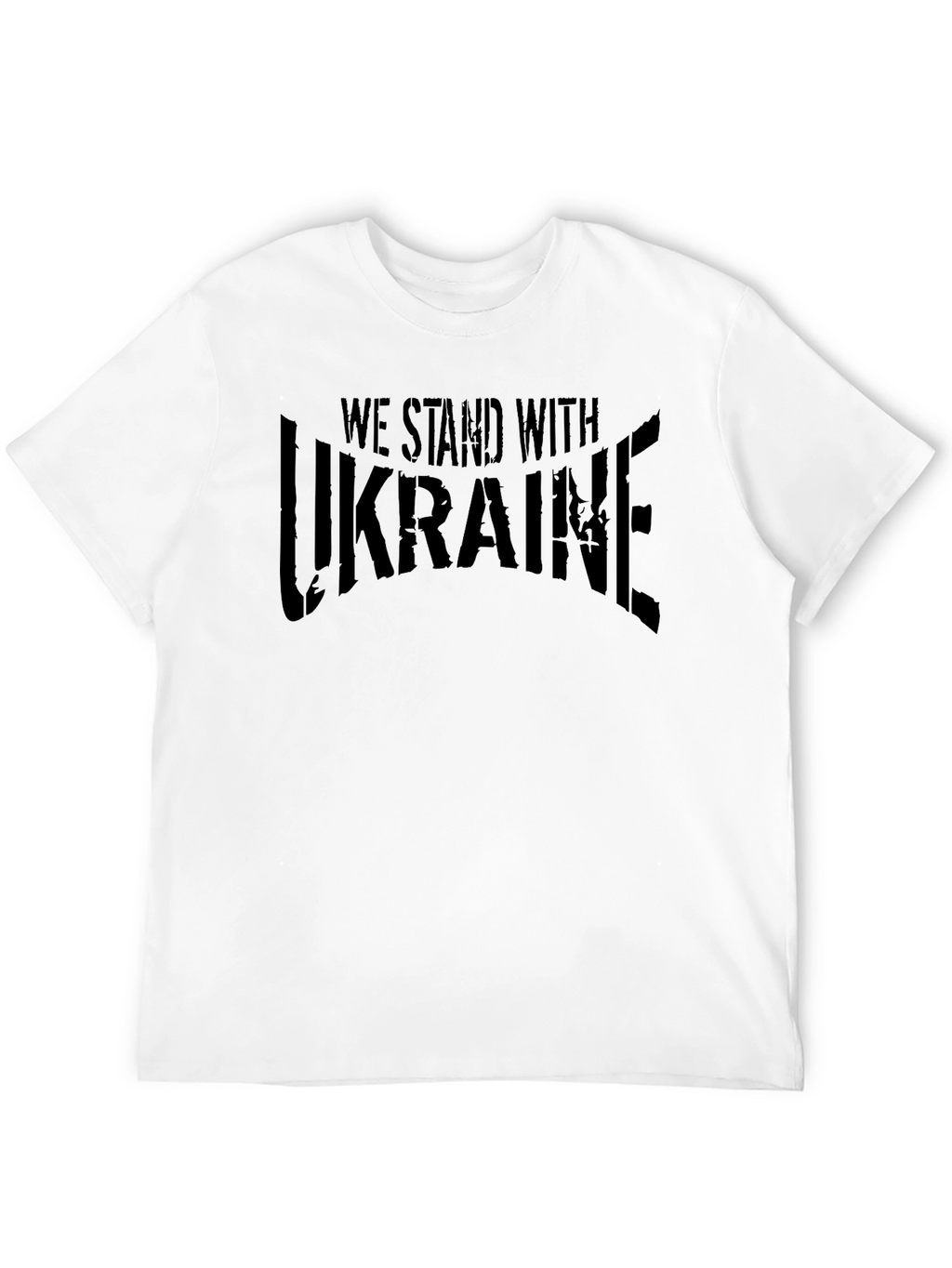 We Stand With Ukraine Graphic Tee - Black