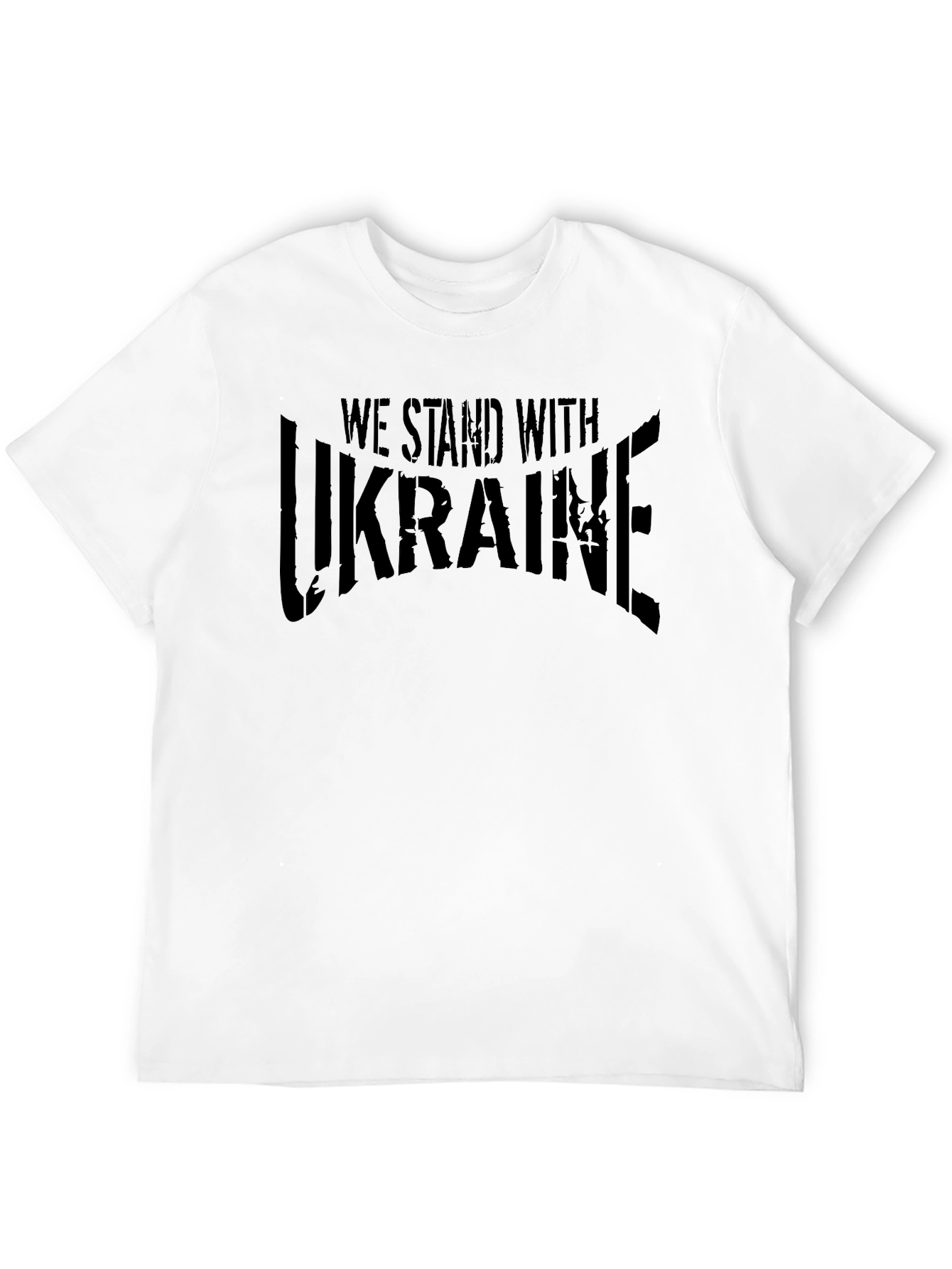We Stand With Ukraine Graphic Tee - Black