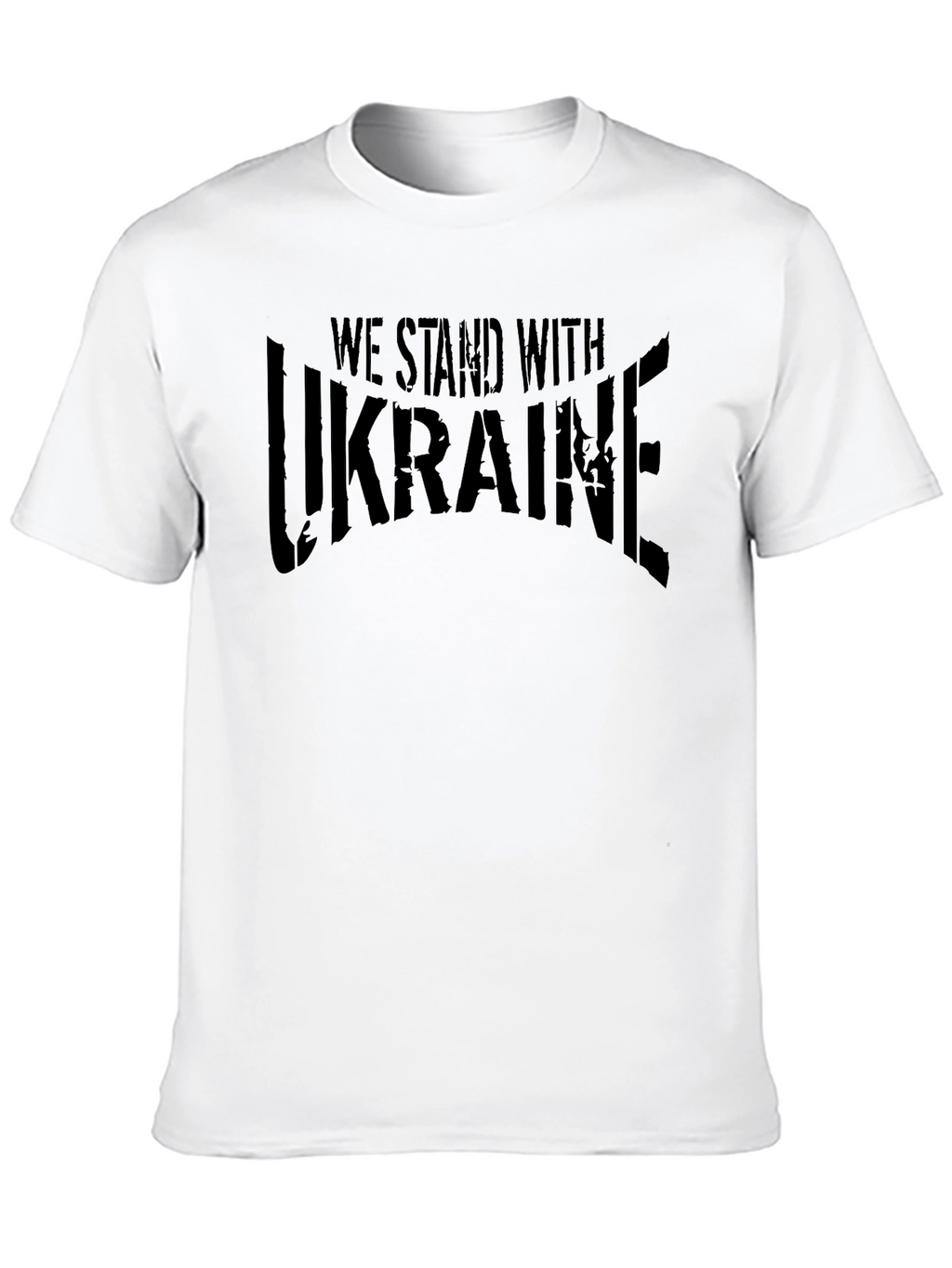 We Stand With Ukraine Graphic Tee - Black