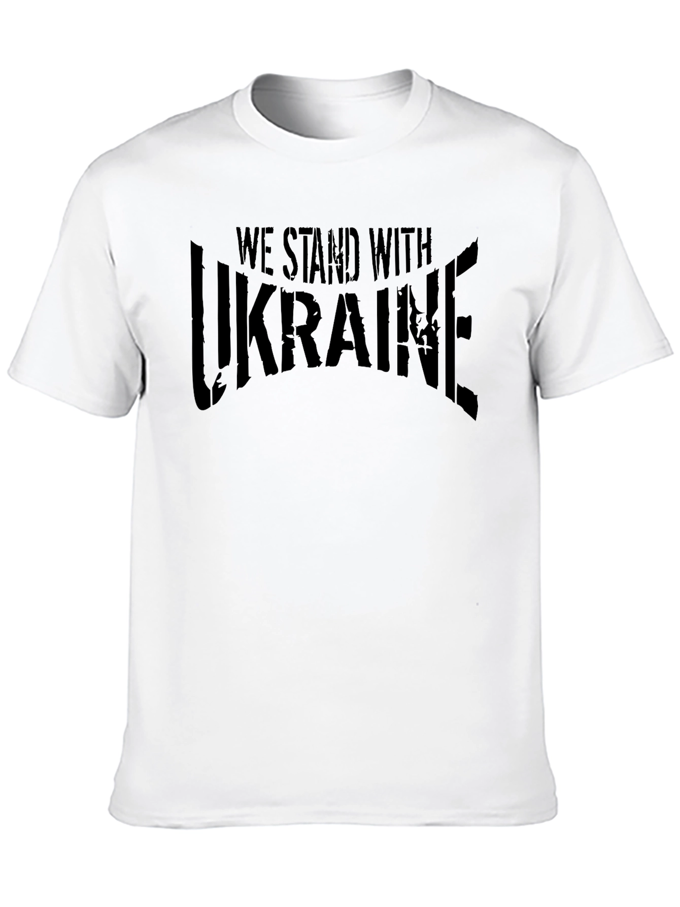 We Stand With Ukraine Graphic Tee - Black