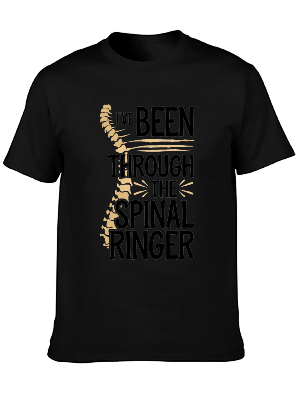 Chiropractor Humor T-Shirt - Spinal Ringer Tee