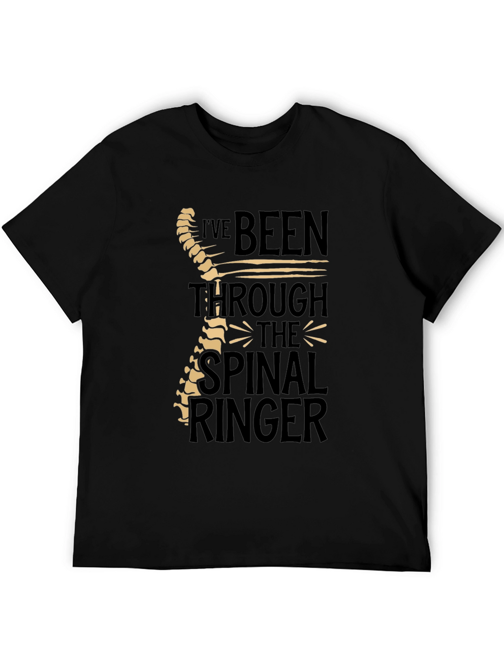Chiropractor Humor T-Shirt - Spinal Ringer Tee