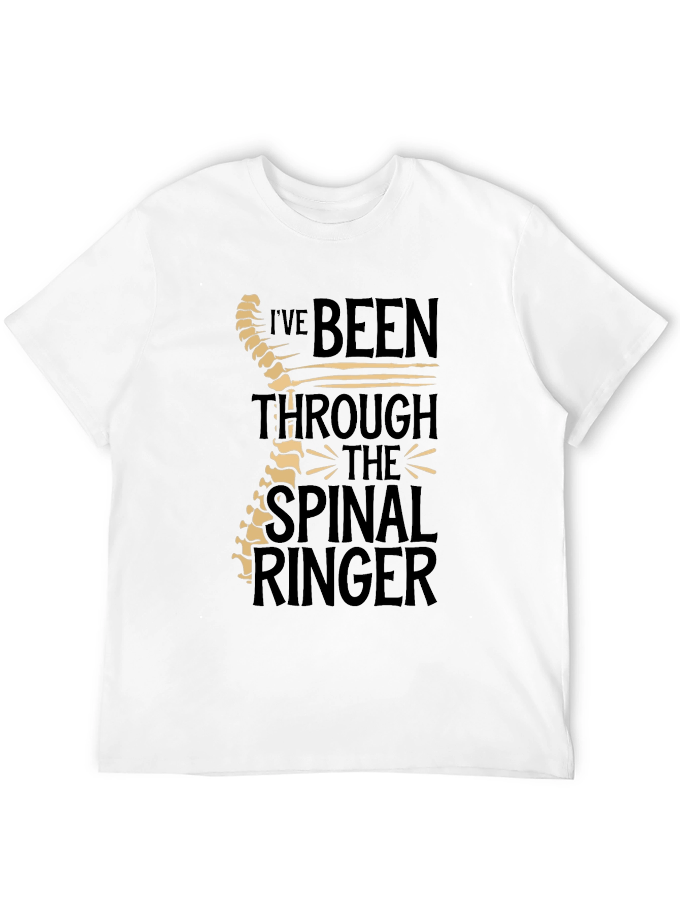 Chiropractor Humor T-Shirt - Spinal Ringer Tee