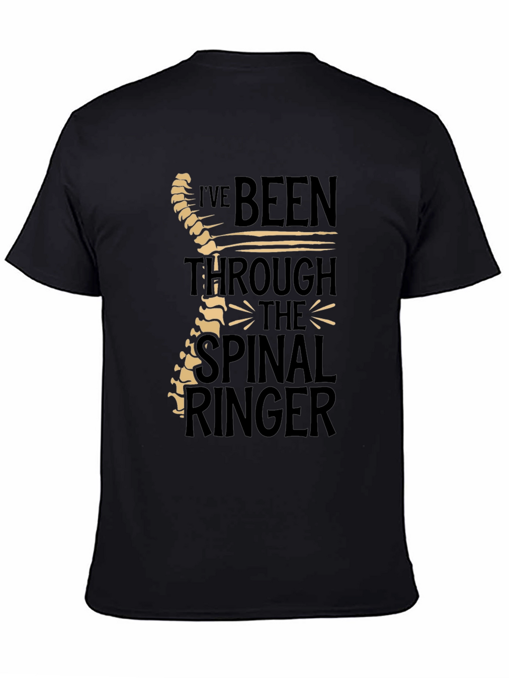 Chiropractor Humor T-Shirt - Spinal Ringer Tee
