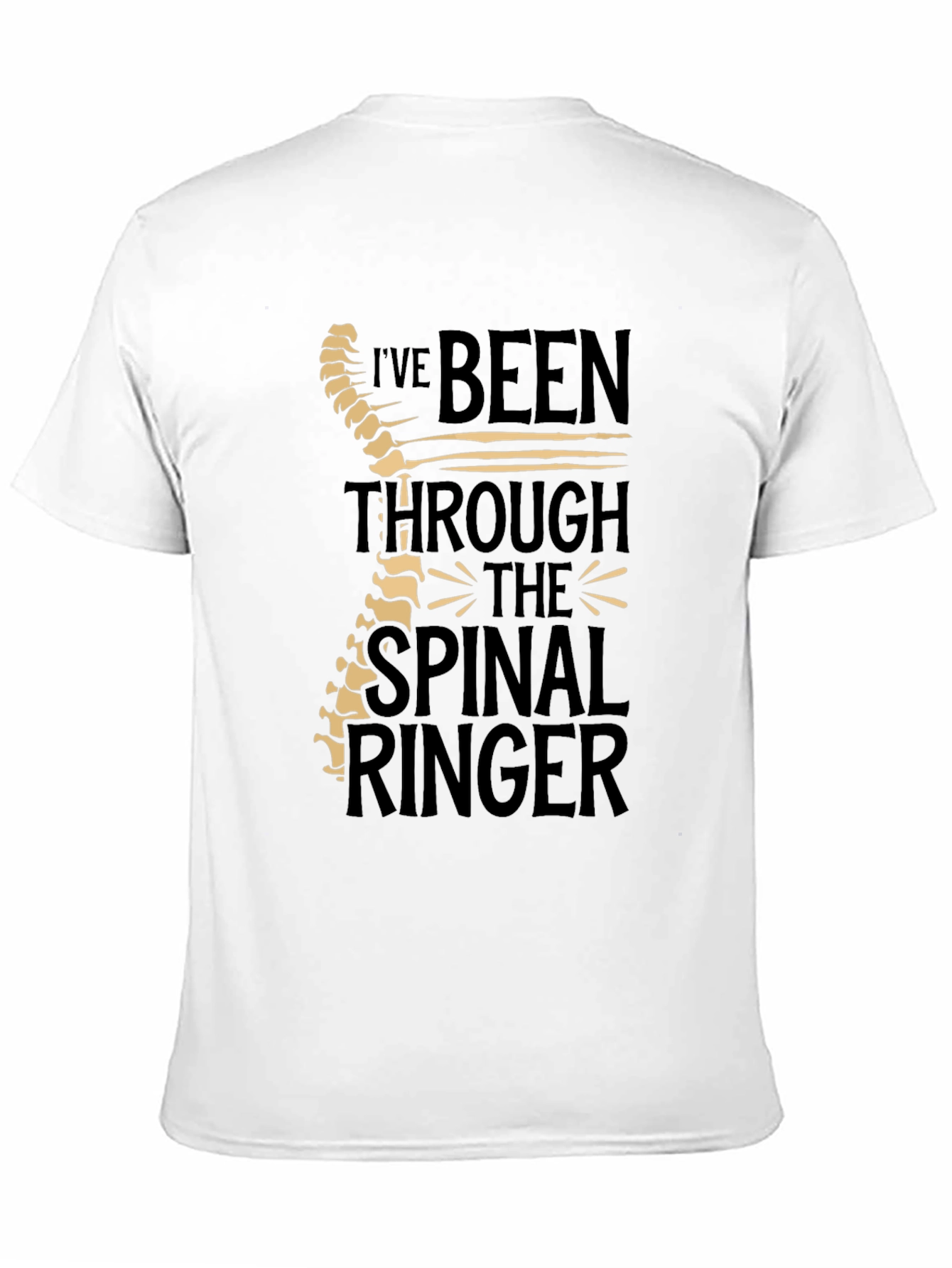 Chiropractor Humor T-Shirt - Spinal Ringer Tee