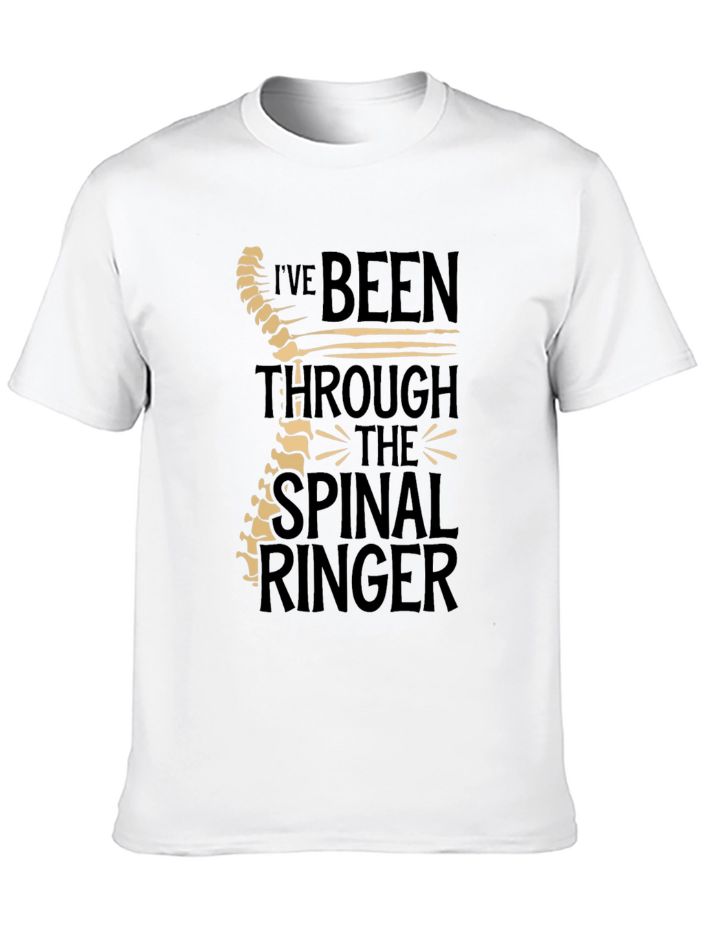 Chiropractor Humor T-Shirt - Spinal Ringer Tee