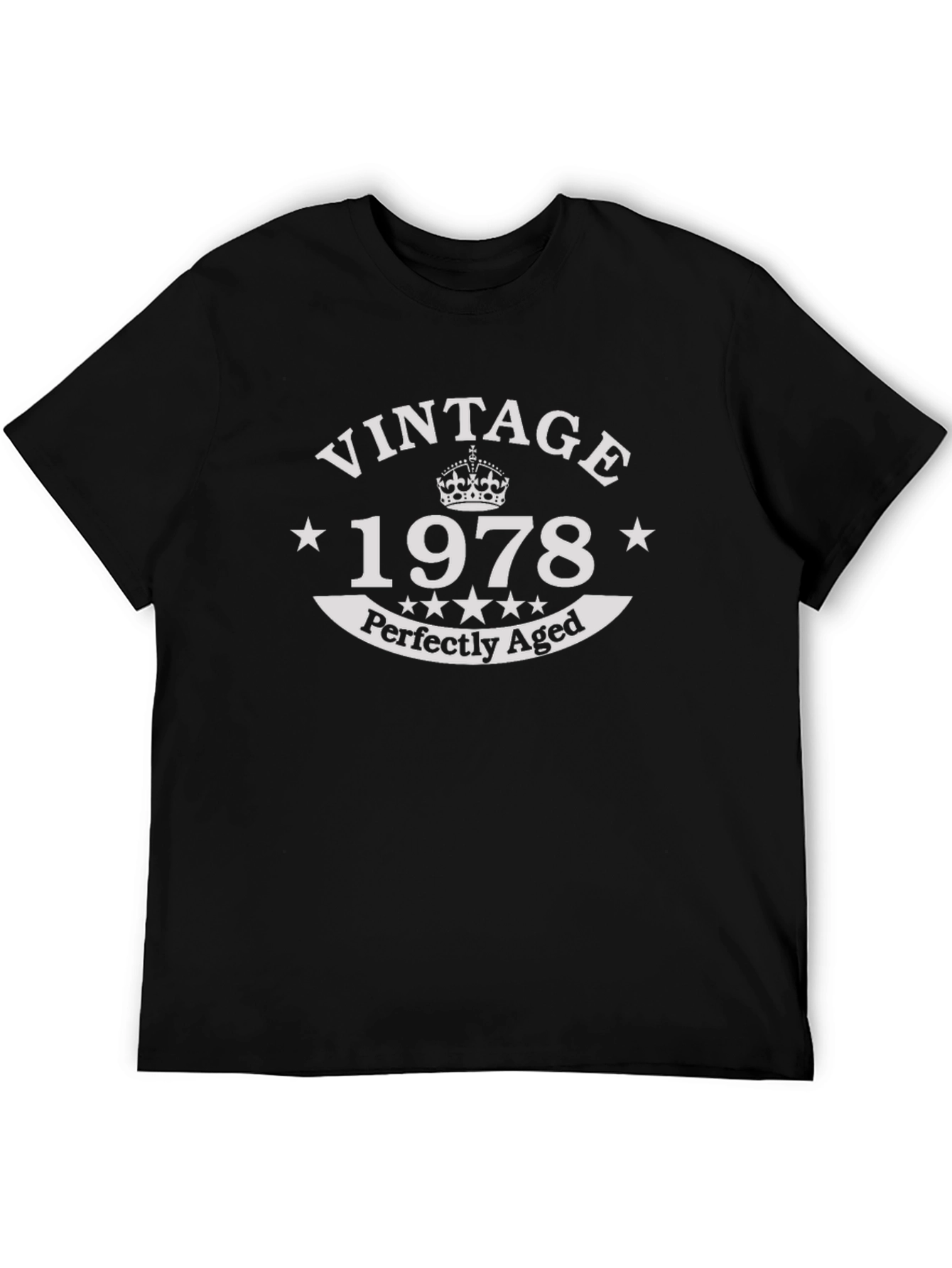 Vintage 1978 Perfectly Aged Black T-Shirt