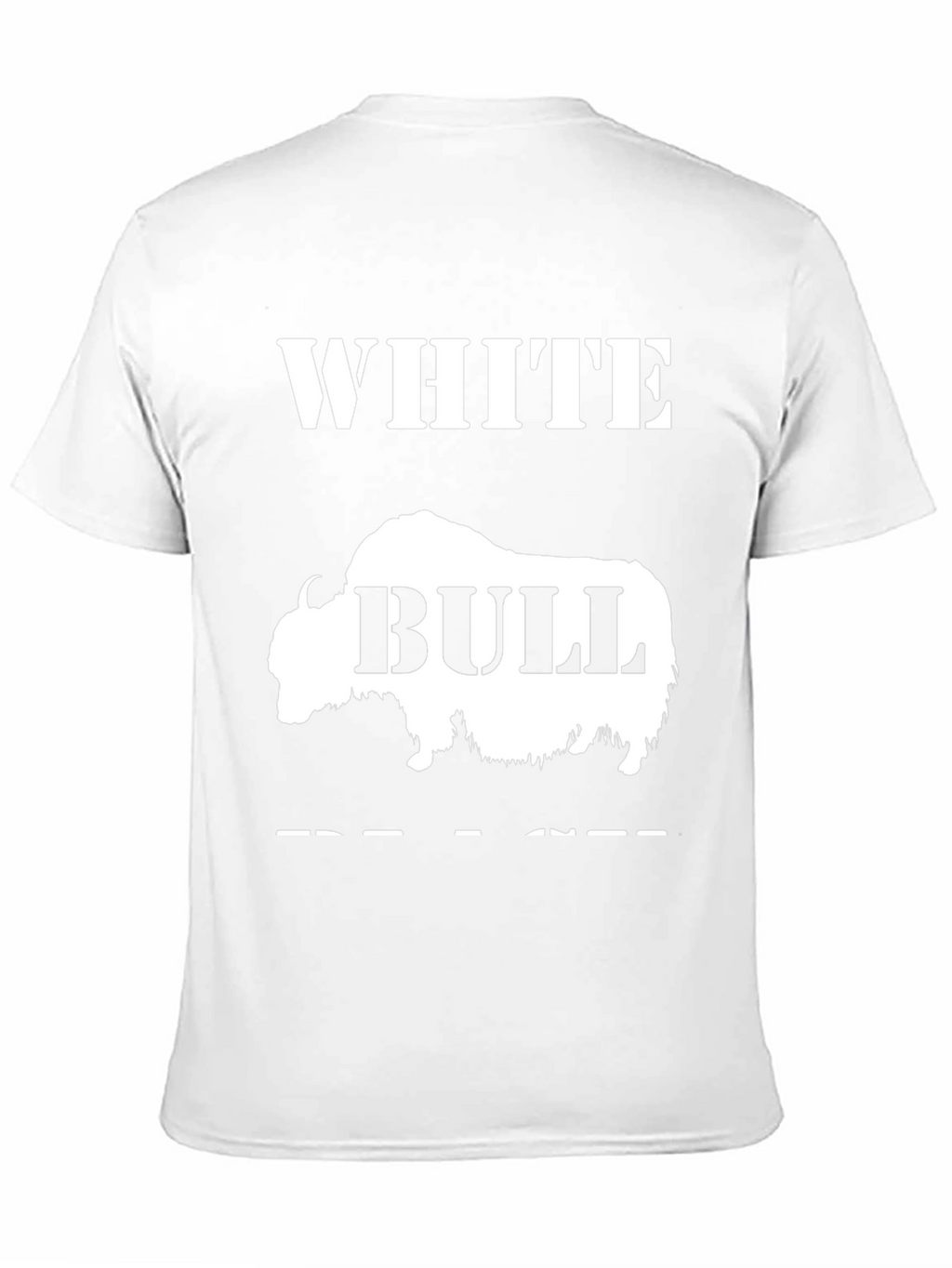 White Bull Graphic T-Shirt - Unique Animal Design