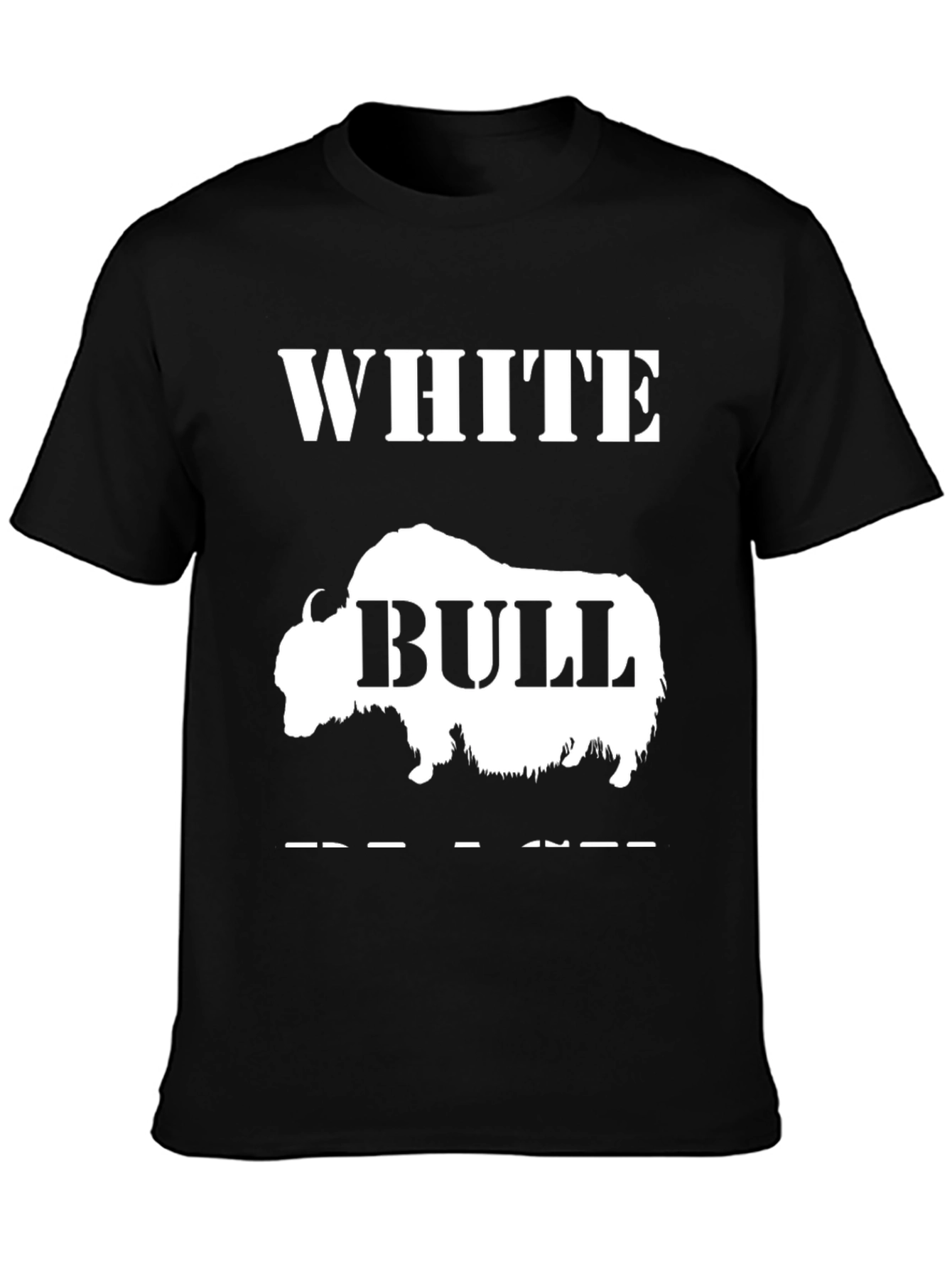White Bull Graphic T-Shirt - Unique Animal Design