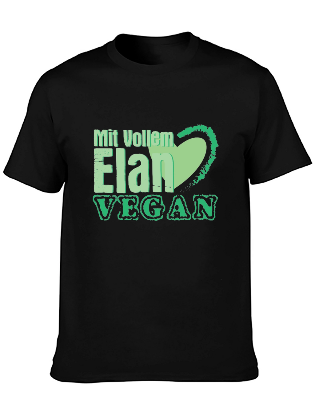 Vegan Elan T-Shirt: Green Heart
