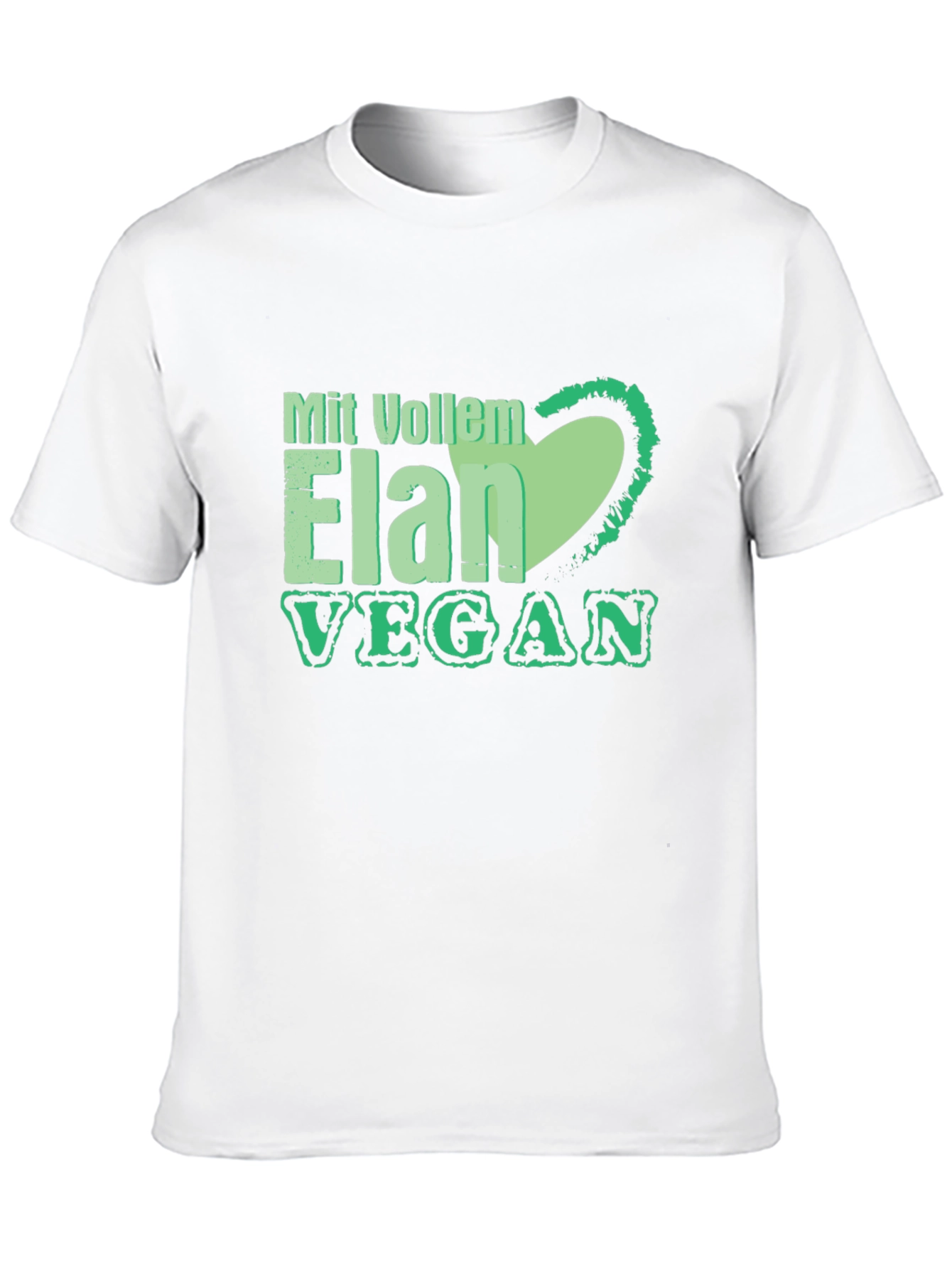 Vegan Elan T-Shirt: Green Heart
