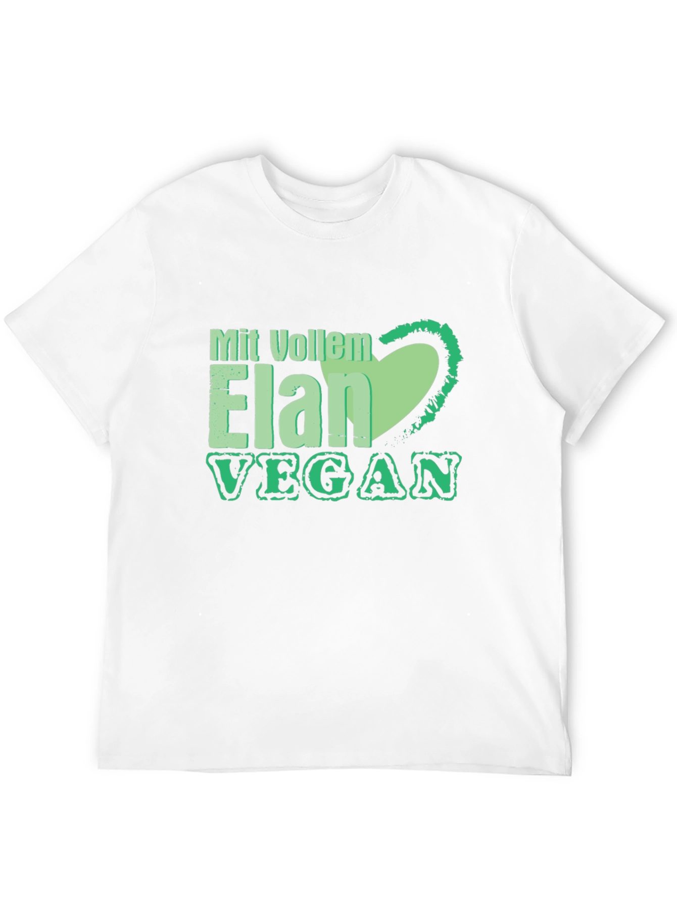 Vegan Elan T-Shirt: Green Heart