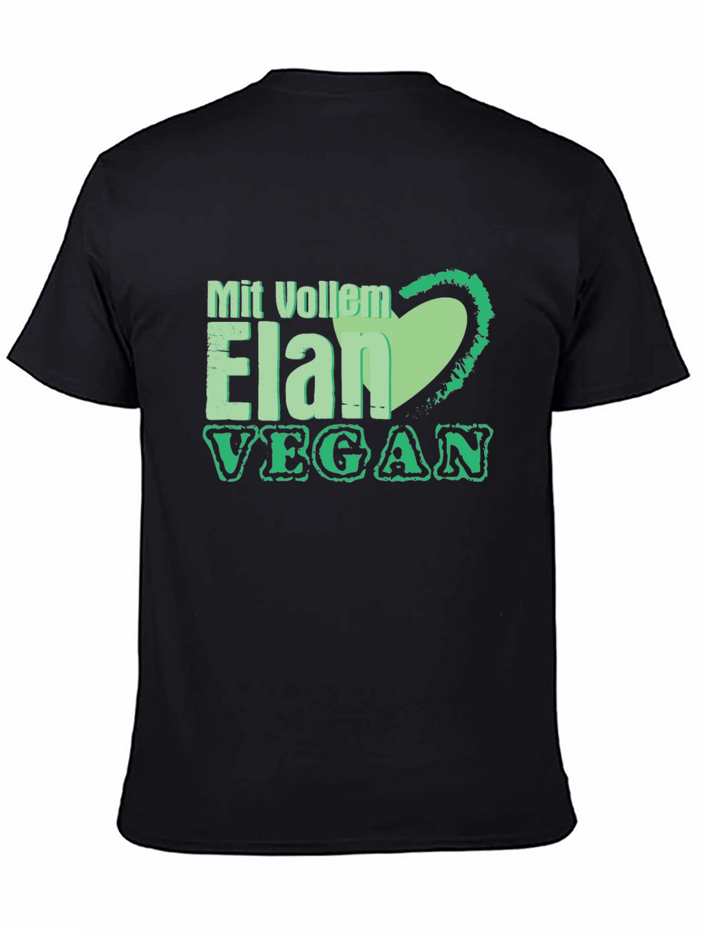 Vegan Elan T-Shirt: Green Heart