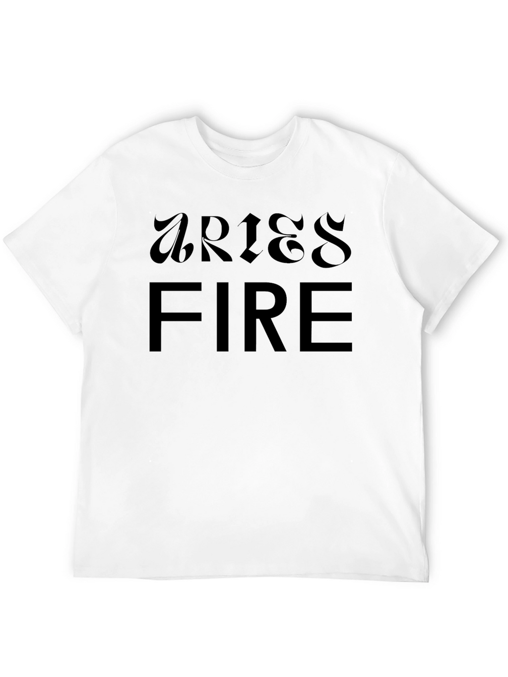 Aries Fire Zodiac Black T-Shirt