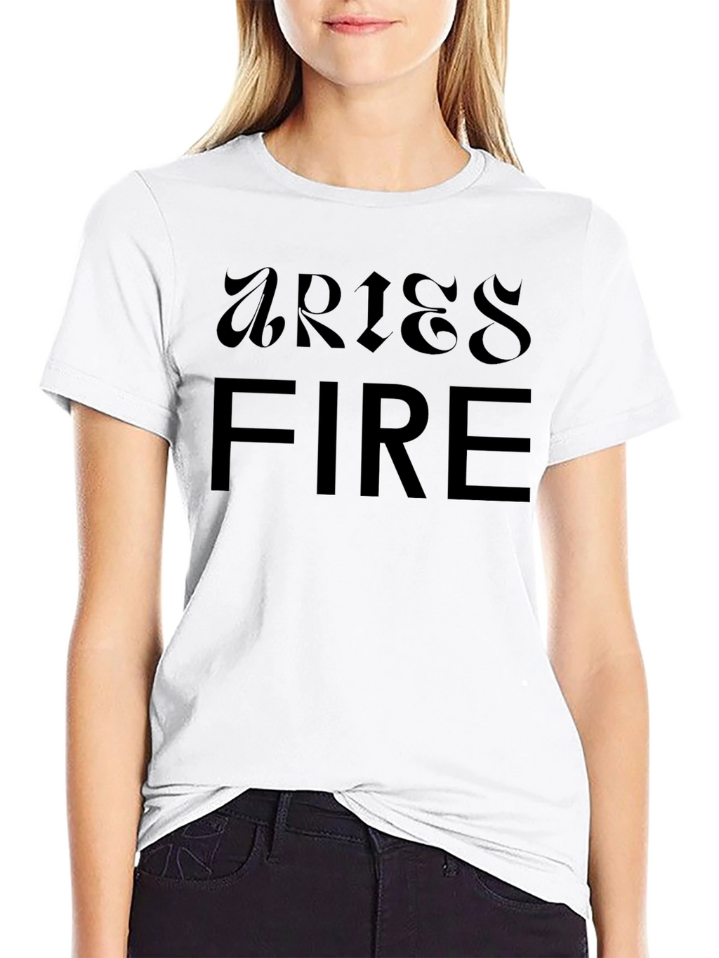 Aries Fire Zodiac Black T-Shirt