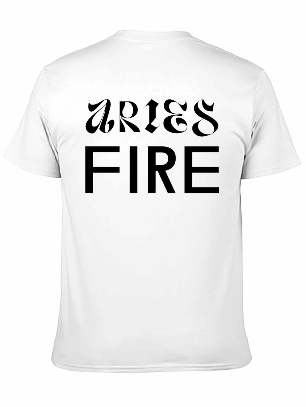 Aries Fire Zodiac Black T-Shirt