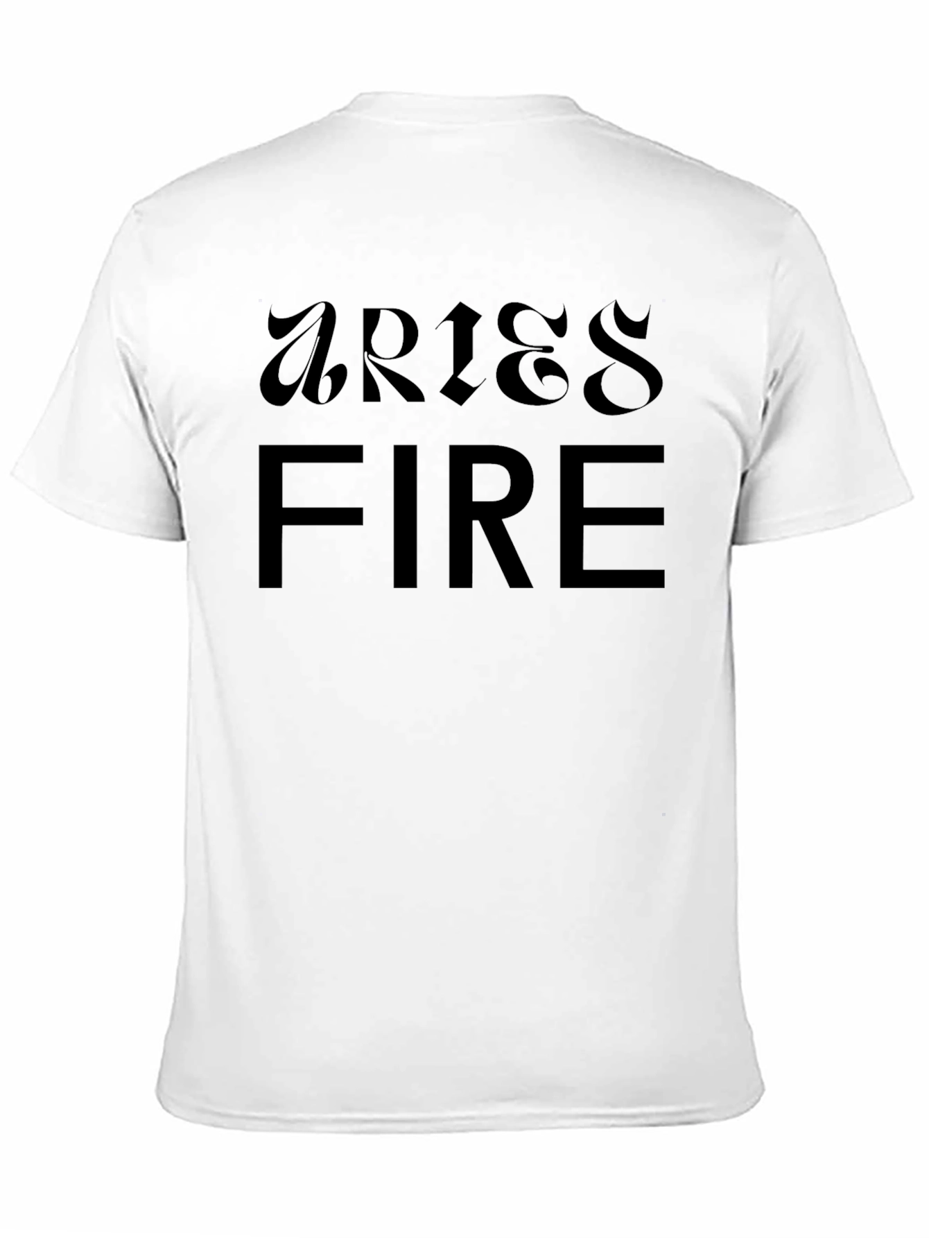 Aries Fire Zodiac Black T-Shirt