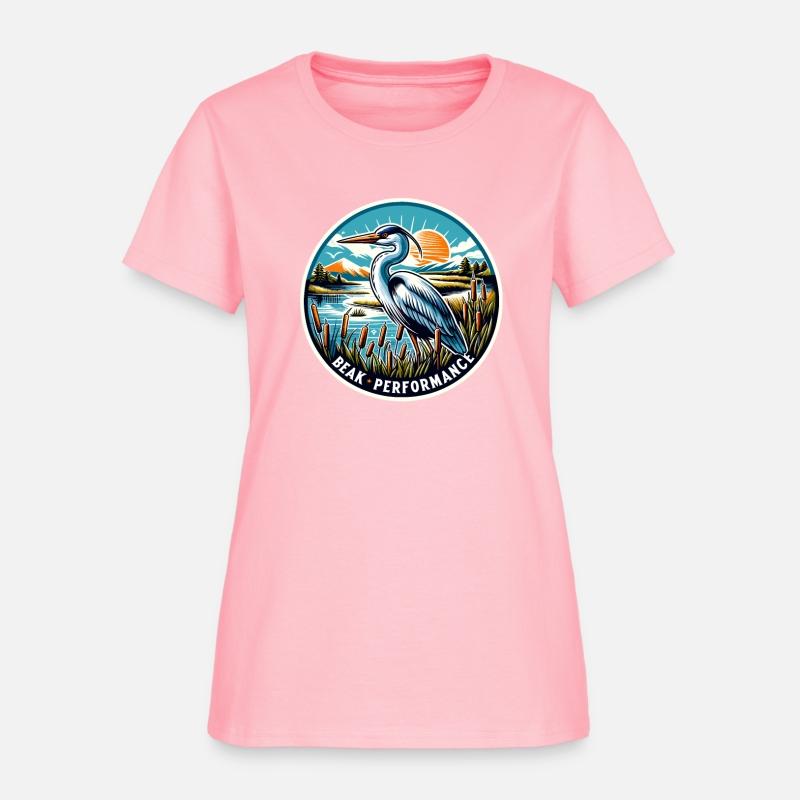 Great Blue Heron Beak Performance Retro